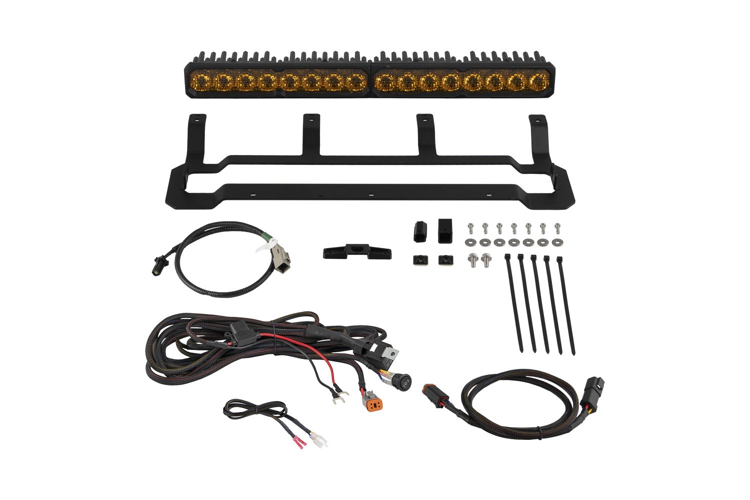 Diode Dynamics 2025-2026 Toyota 4Runner TRD Pro Grille Lightbar Kit SS20 Sport Yellow Combo DD8733