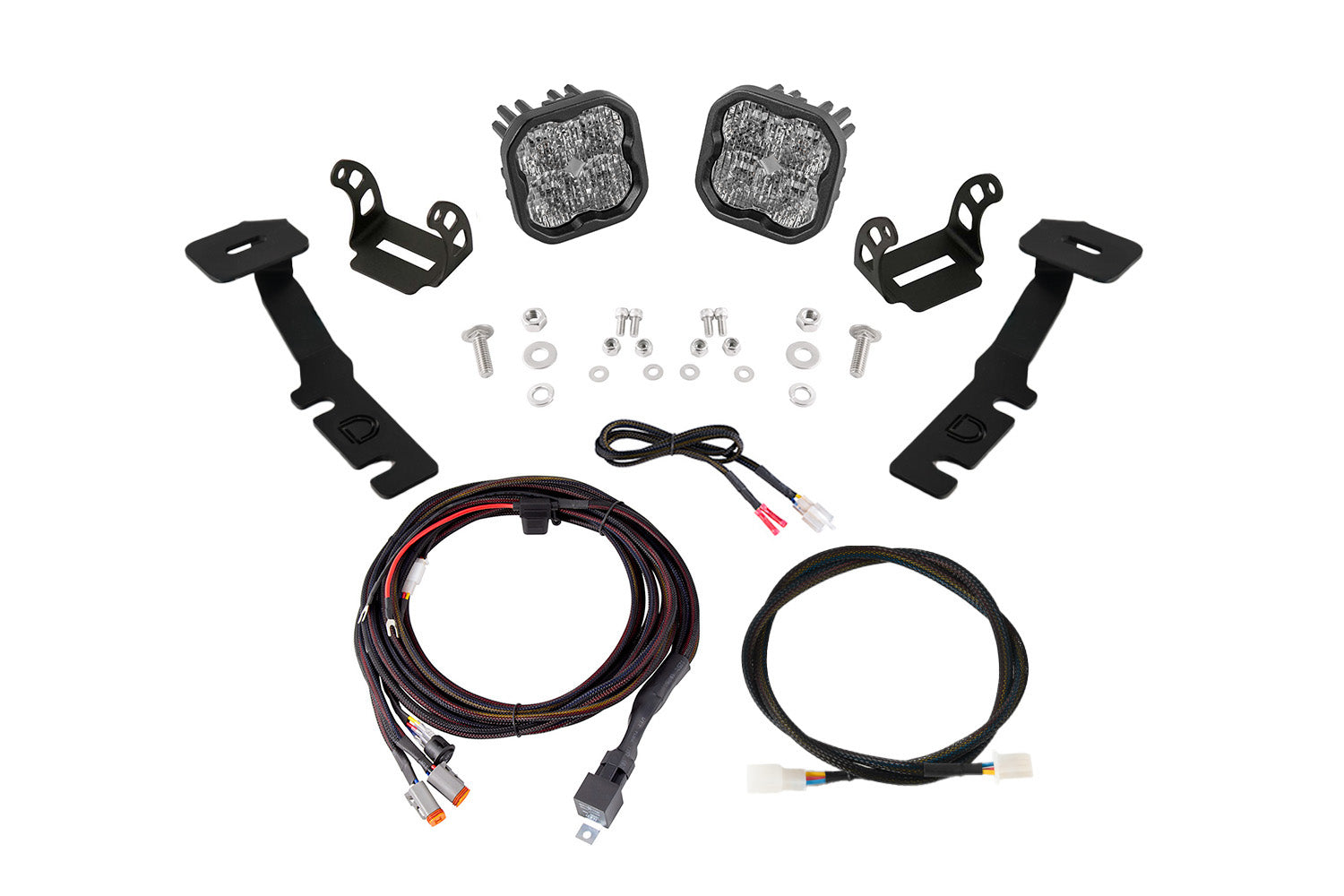 Diode Dynamics 2019-2025 Toyota RAV4 SS3 LED Ditch Light Kit Sport White Combo DD8809