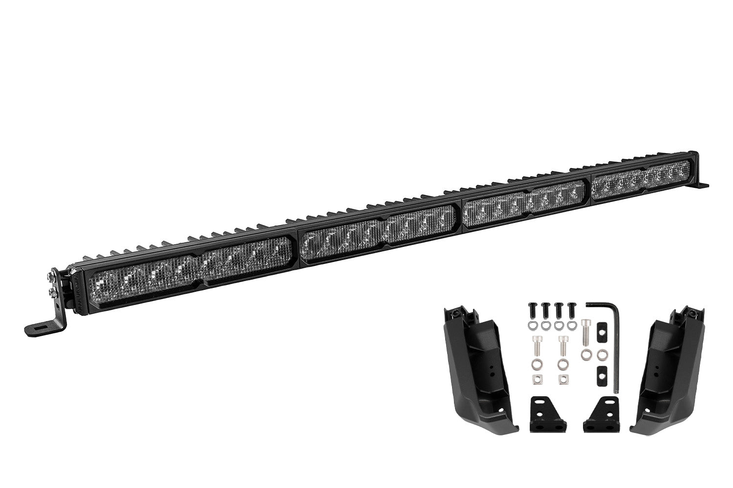 Diode Dynamics Kuat DEK Roof Rack 47" Wide Upgrade Kit SS40 Sport White Combo Light Bar DD8889