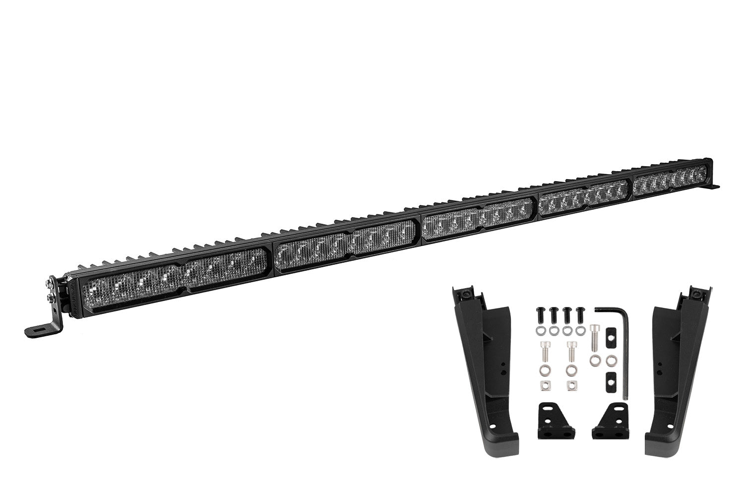 Diode Dynamics Kuat DEK Roof Rack 54" Wide Upgrade Kit SS50 Sport White Combo Light Bar DD8895