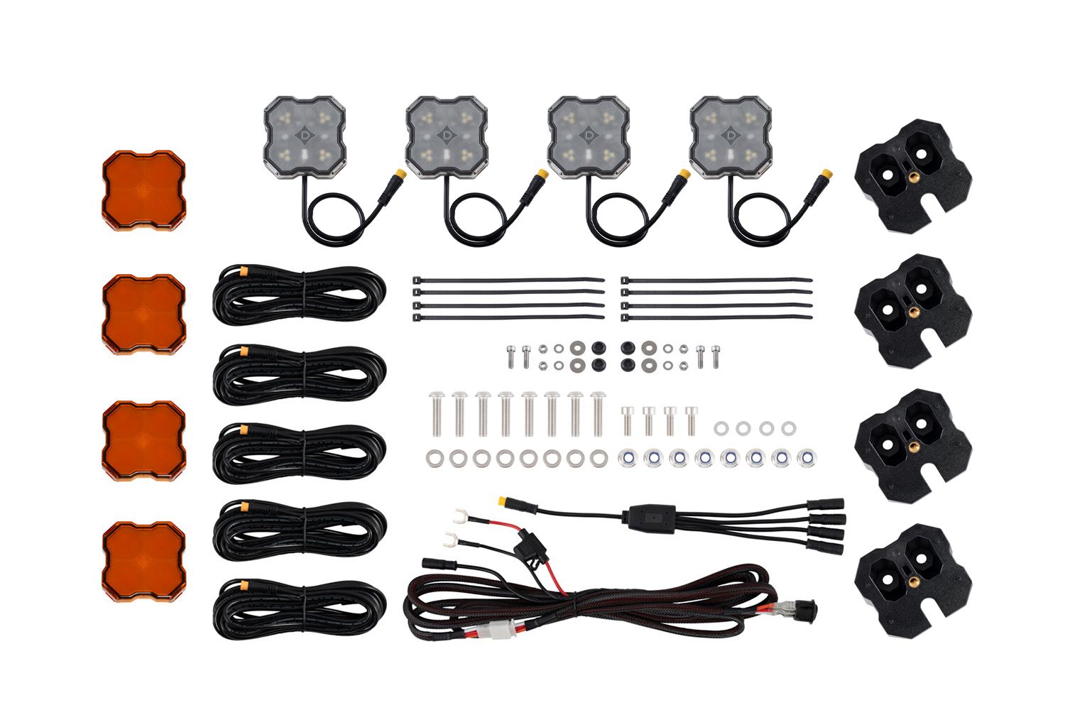 Diode Dynamics Stage Series White/Red LED Scene Light Kit DD8910