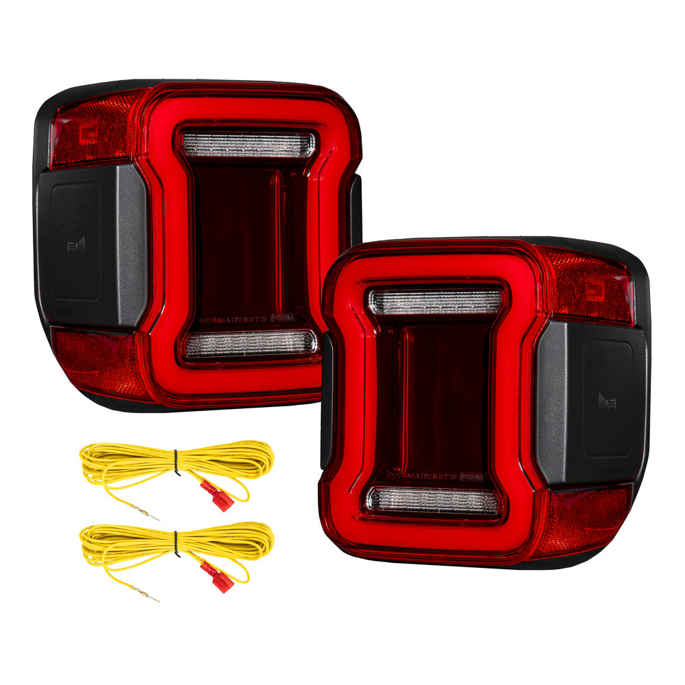 Form Lighting 2020-2026 Jeep Gladiator LED Tail Lights Red Pair FL0021
