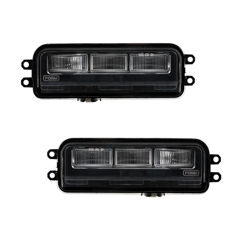 Form Lighting 2022-2026 Toyota Tacoma Tundra 4Runner Sequoia 6000K Cool White Type T3 LED Fog Lights Pair FL0082