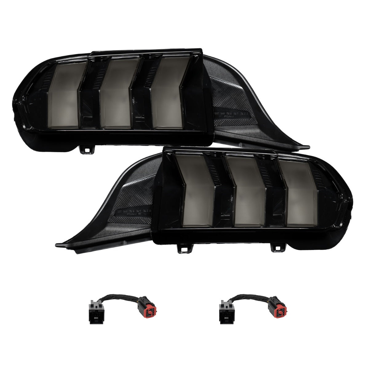 Form Lighting 2024-2025 Ford Mustang Sequential LED Tail Lights Smoked Pair FL0088