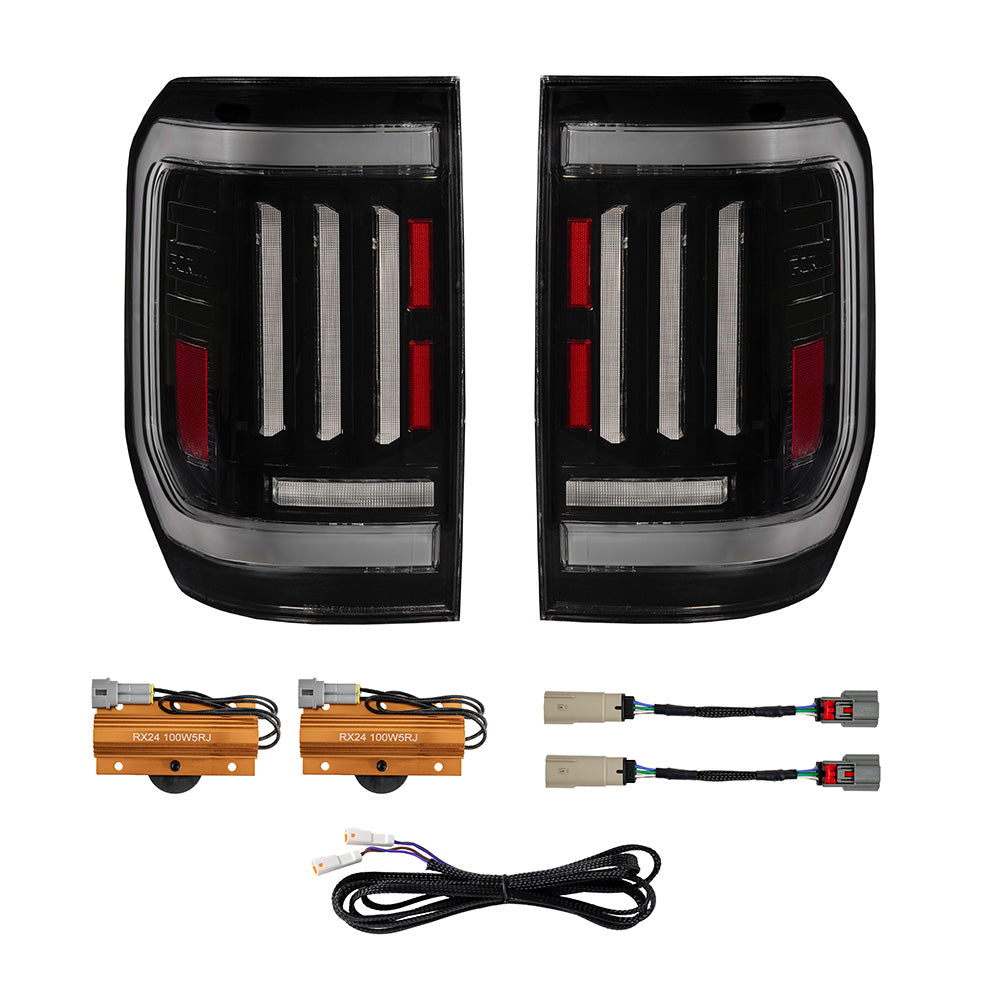 Form Lighting 2025-2026 Ford Maverick LED Tail Lights Pair Smoked FL0113