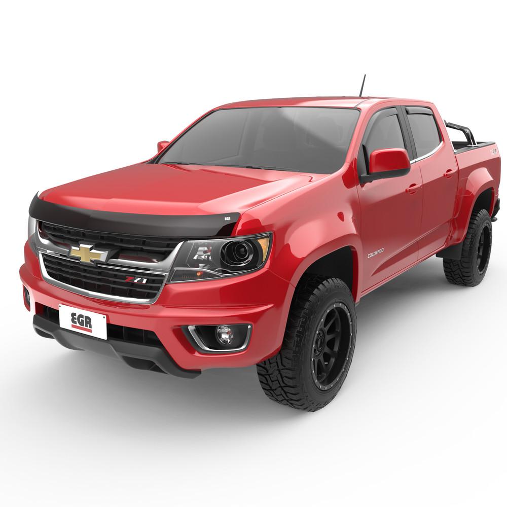 EGR 2015-2022 Chevrolet Colorado LT Z71 WT ZR2 Superguard Hood Guard Matte Black Finish 301395