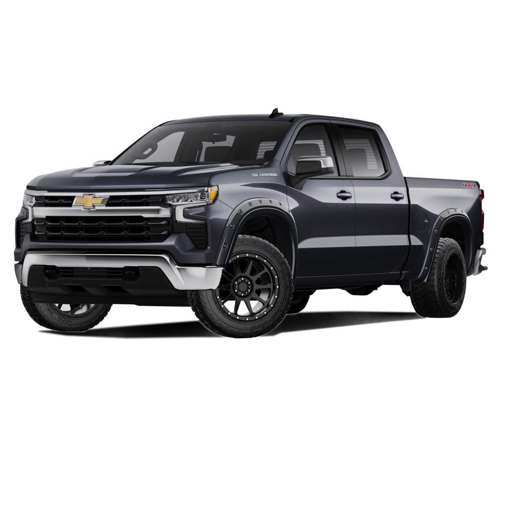 EGR 2023-2025 Chevrolet Silverado 1500 Bolt On Look Fender Flare Painted Black 791654-G6M