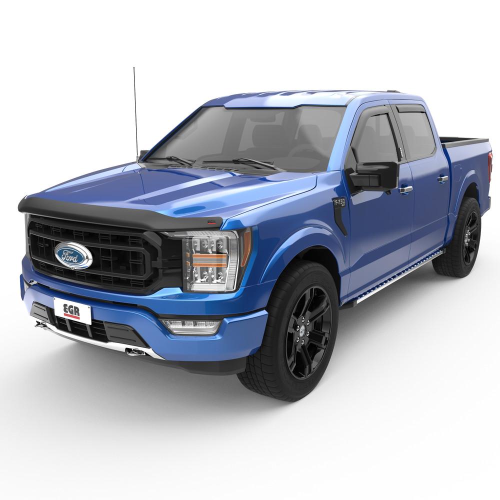 EGR 2021-2024 Ford F-150 Superguard Hood Guard Matte Black Finish 303585
