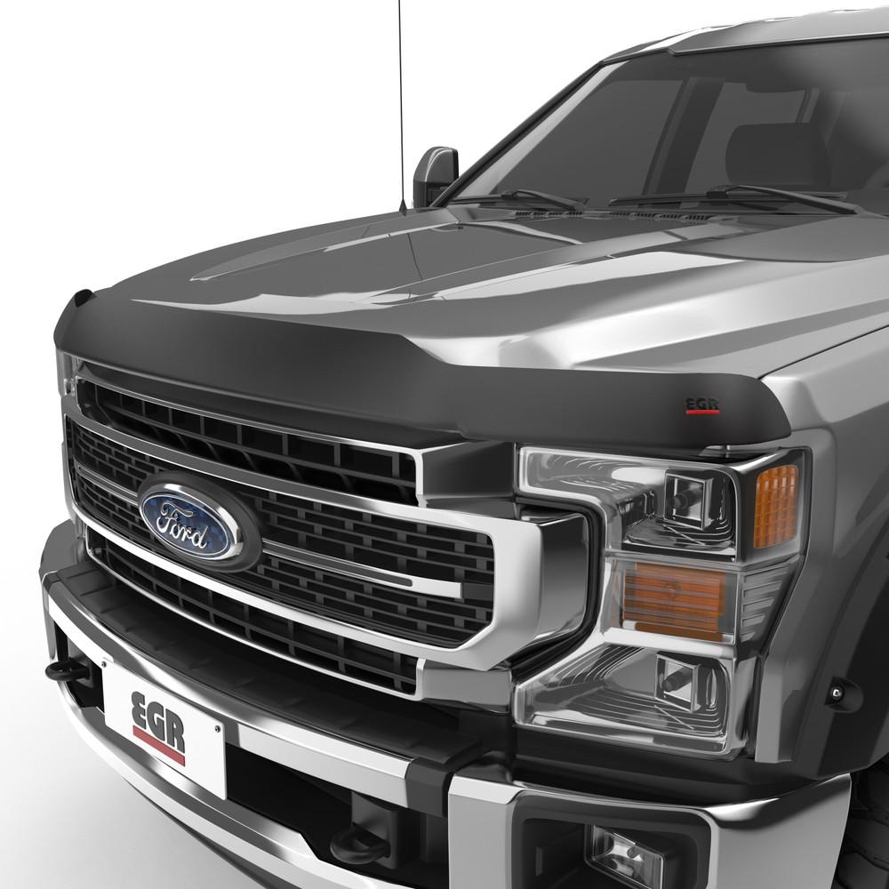 EGR 2017-2022 Ford F-250 F-350 Super Duty Superguard Hood Guard Matte Black Finish 303915