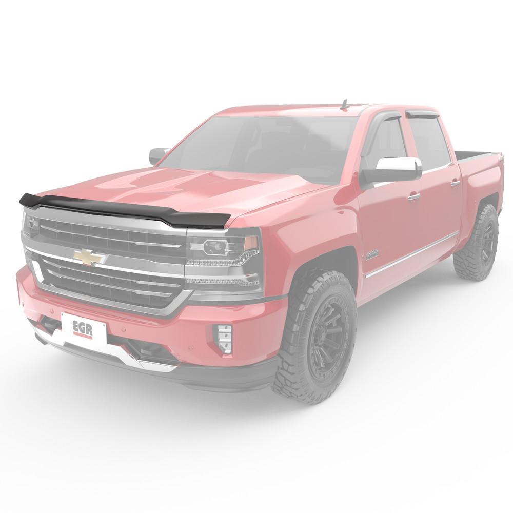 EGR 2016-2018 Chevrolet Silverado 1500 Superguard Hood Guard Smoke Finish 301671