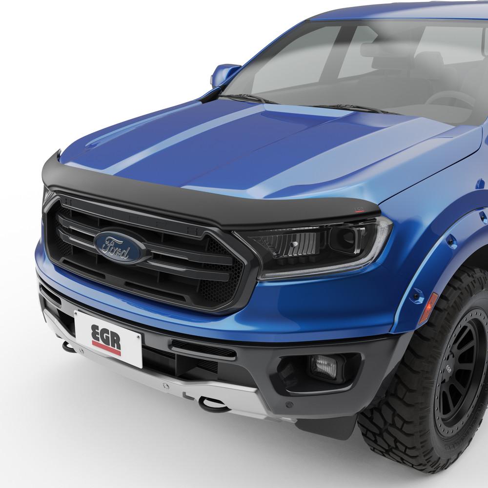 EGR 2019-2023 Ford Ranger XL Superguard Hood Guard Matte Black Finish 303555