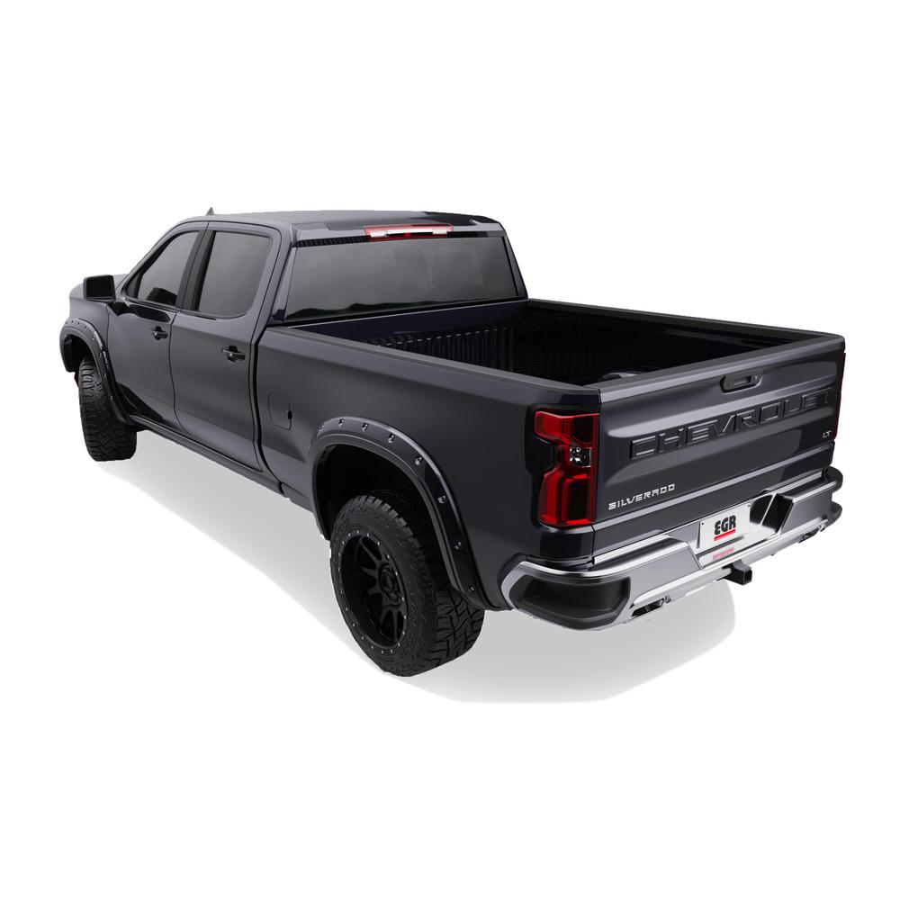 EGR 2023-2025 Chevrolet Silverado 1500 Bolt On Look Fender Flare Painted Black 791654-G6M