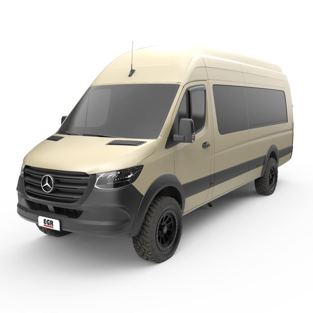 EGR 2019-2023 Mercedes Benz Sprinter 1500 2024-2025 eSprinter Matte Finish Tape-on Window Visors 68705