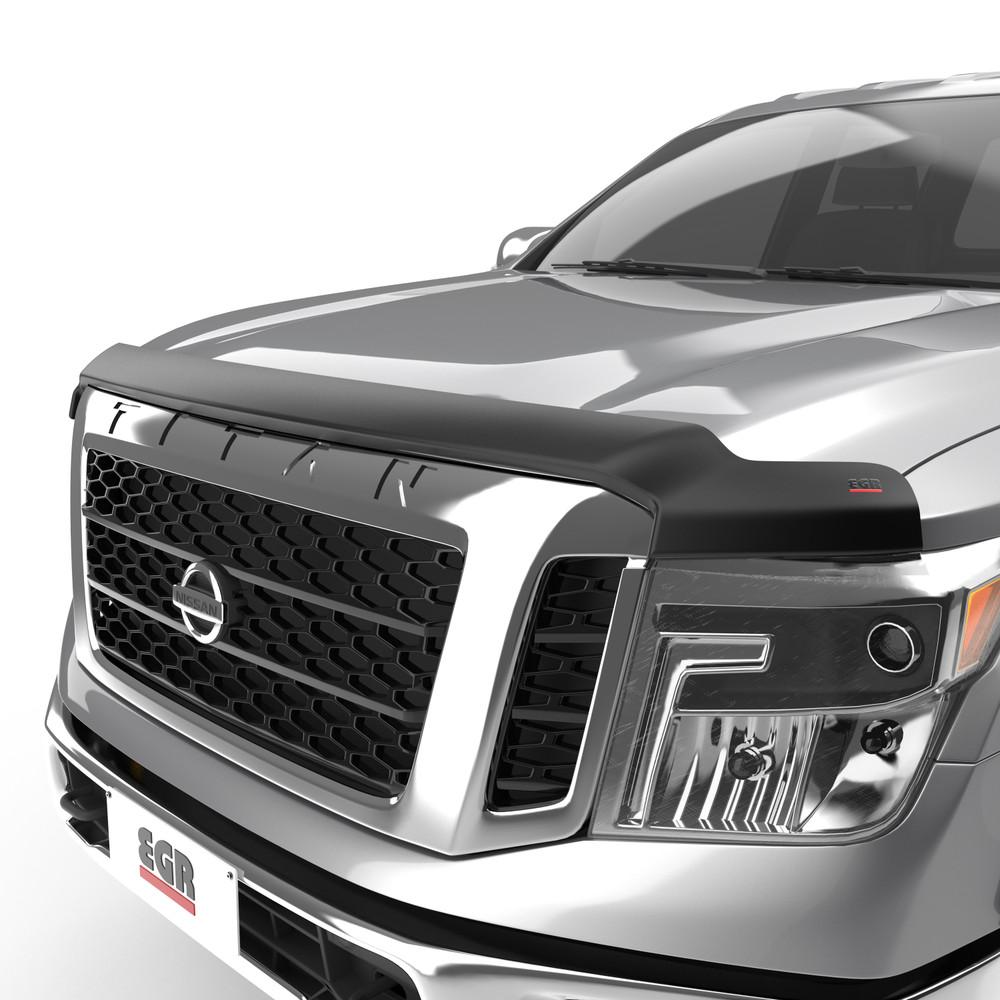EGR 2017-2024 Nissan Titan 2016-2024 Titan XD Superguard Hood Guard Matte Black Finish 305905