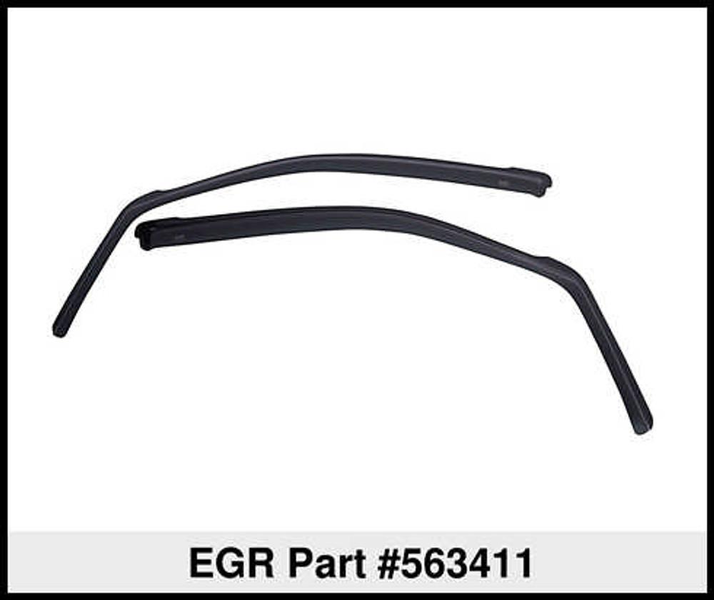 EGR 2000-2005 Ford Excursion 1999-2016 F-250 F-350 Super Duty Front Pair In-Channel Window Visors Smoke Finish 563411