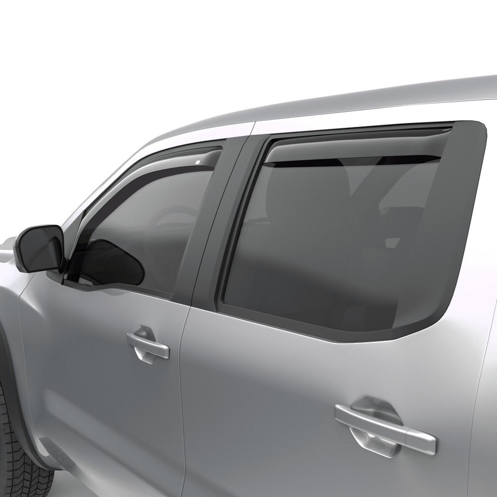EGR 2022-2024 Nissan Frontier In-channel 4pc Smoke Finish Crew Cab Window Visors 576041