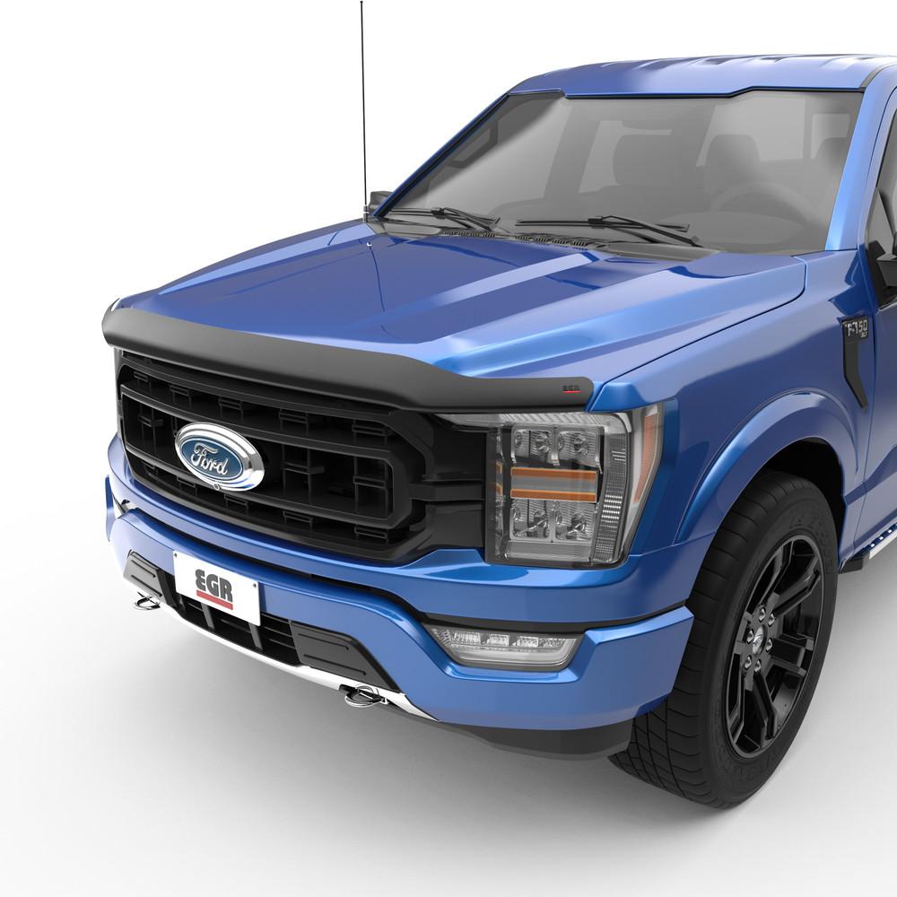 EGR 2021-2024 Ford F-150 Superguard Hood Guard Matte Black Finish 303585