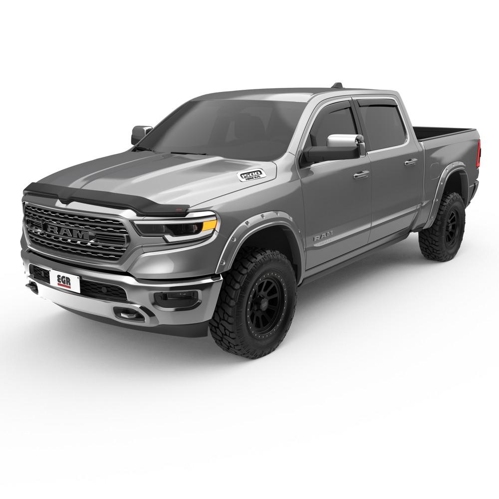EGR 2019-2024 Dodge Ram 1500 Superguard Hood Guard Matte Black Finish 302955