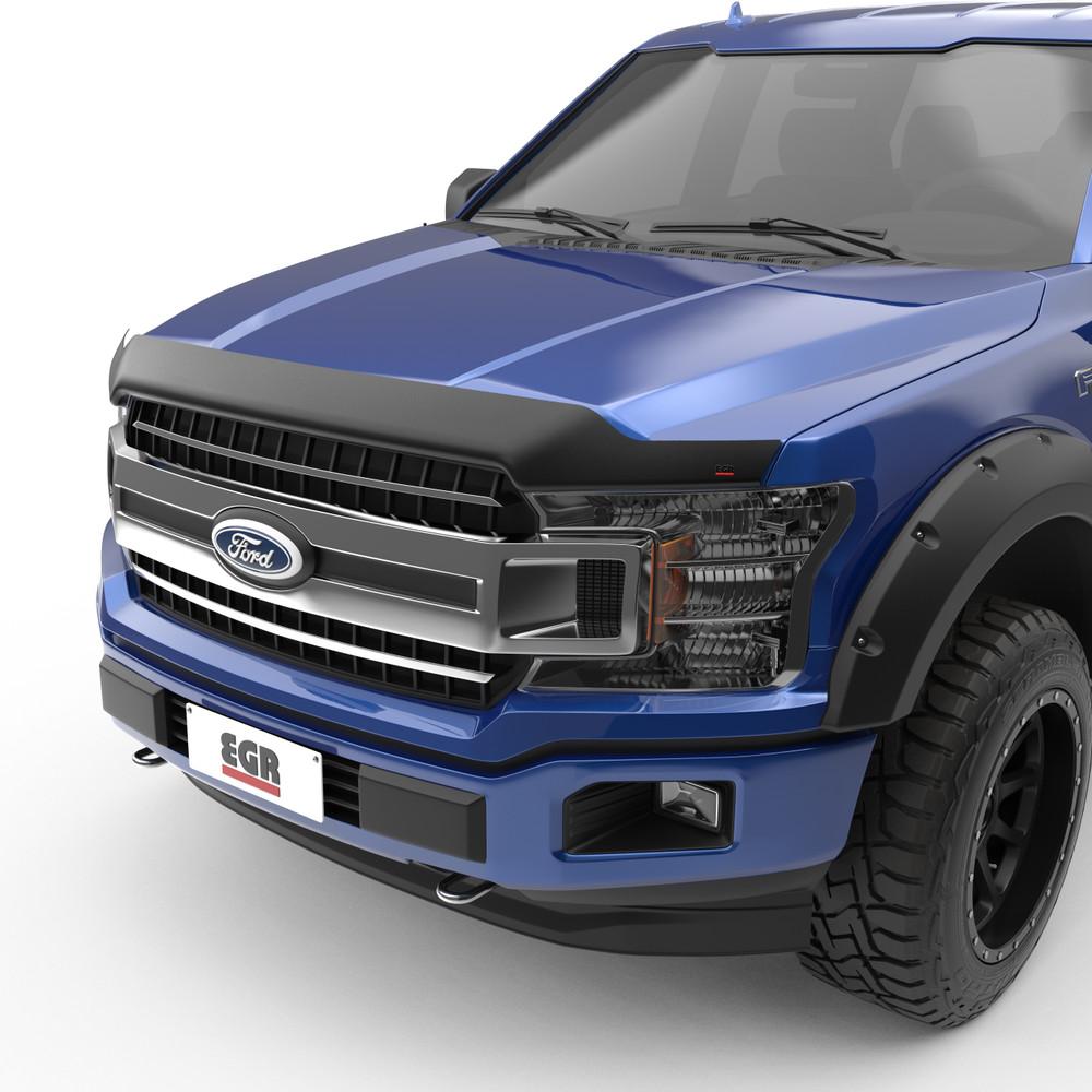 EGR 2015-2020 Ford F-150 XLT Superguard Hood Guard Matte Black Finish 303475