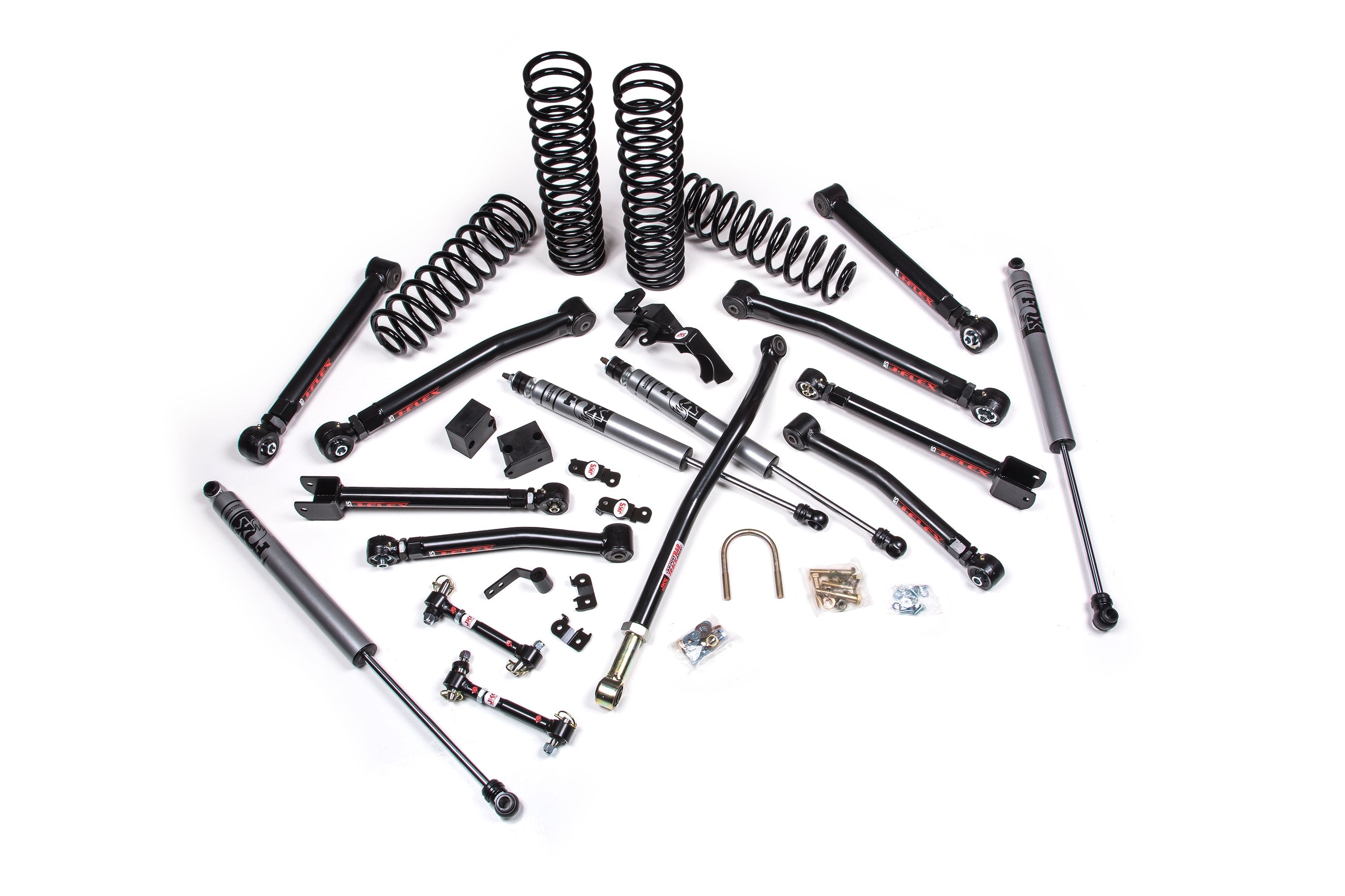JKS 2007-2018 Jeep Wrangler JK 4 Door J-Krawl FOX Shock 2.0 Adventure Series 3.5" Lift Kit JSPEC193KFA