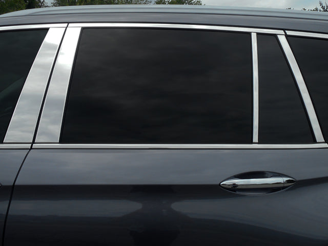 QAA 2023-2026 Honda Pilot 4 Door SUV 8 piece Stainless Steel Pillar Post Trim With FF Triangle PP73262
