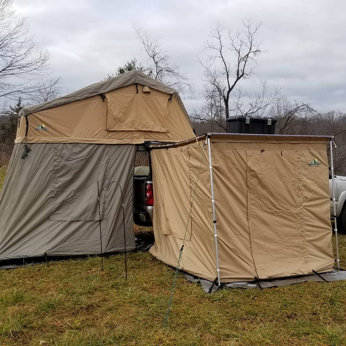Tuff Stuff Awning Camp Shelter Room 6.5 Ft X 8 Ft W/ PVC Floor 280g Material TS-AWN-CSR-280G