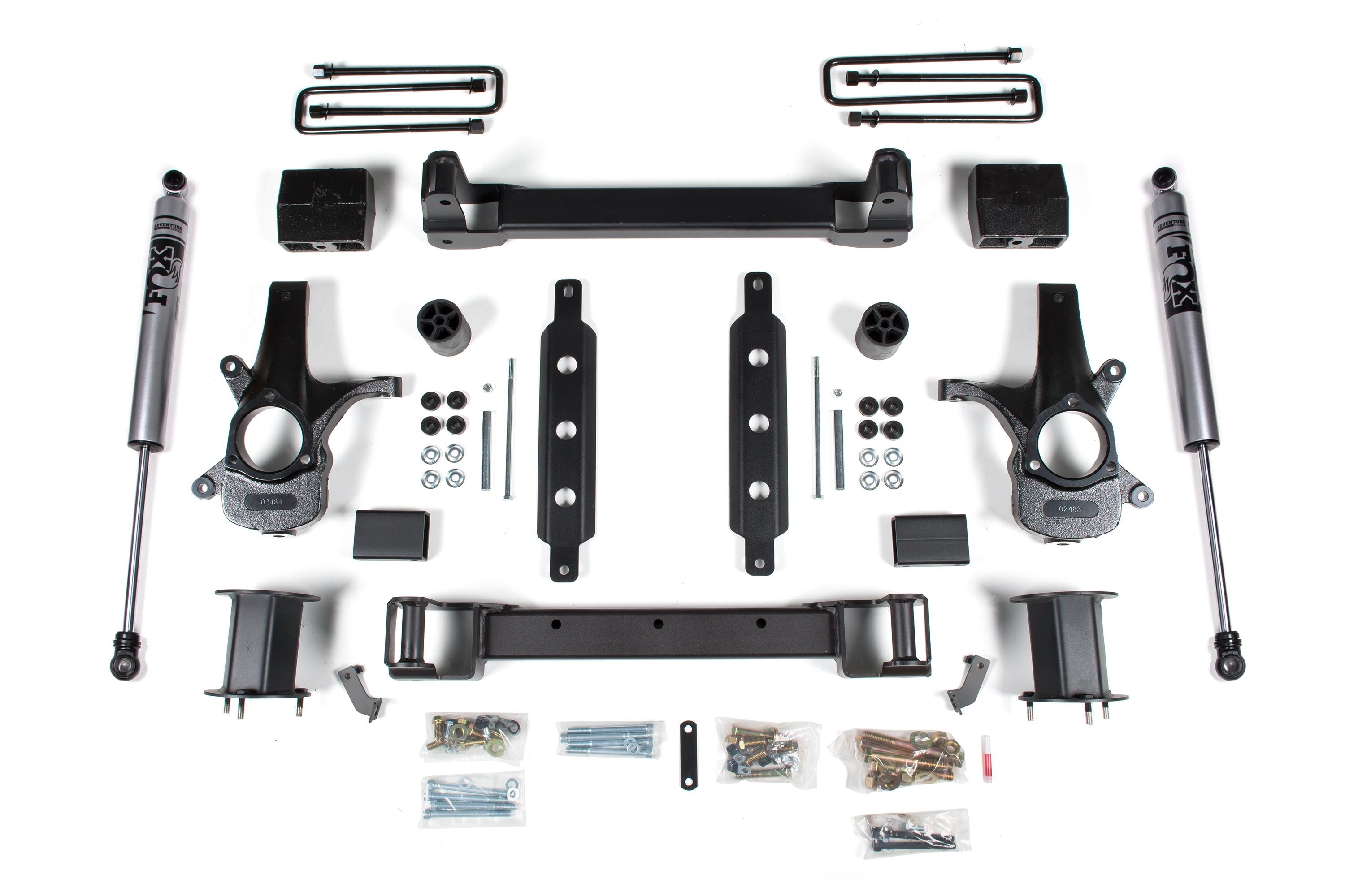 Zone OffRoad 2014-2018 Chevrolet Silverado GMC Sierra 1500 2WD 6.5in Cast Steel Arms Fox Shocks ZONC33F
