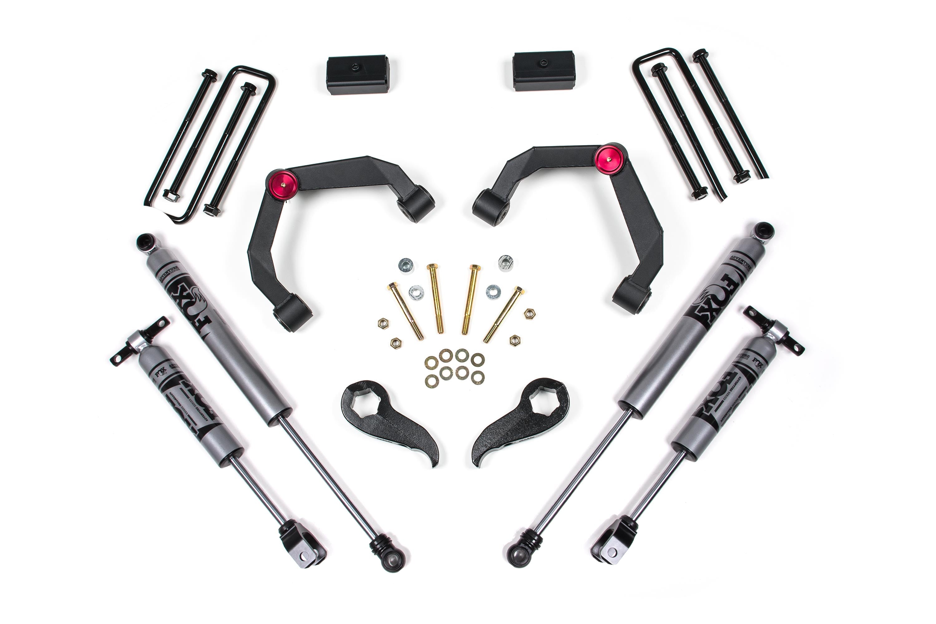 Zoneoffroad 2011-2019 Chevrolet Silverado GMC Sierra 2500HD 4WD Rear Lift With Factory Overload FOX Shock 2.0 Adventure Series 3" Lift Kit ZONC38F