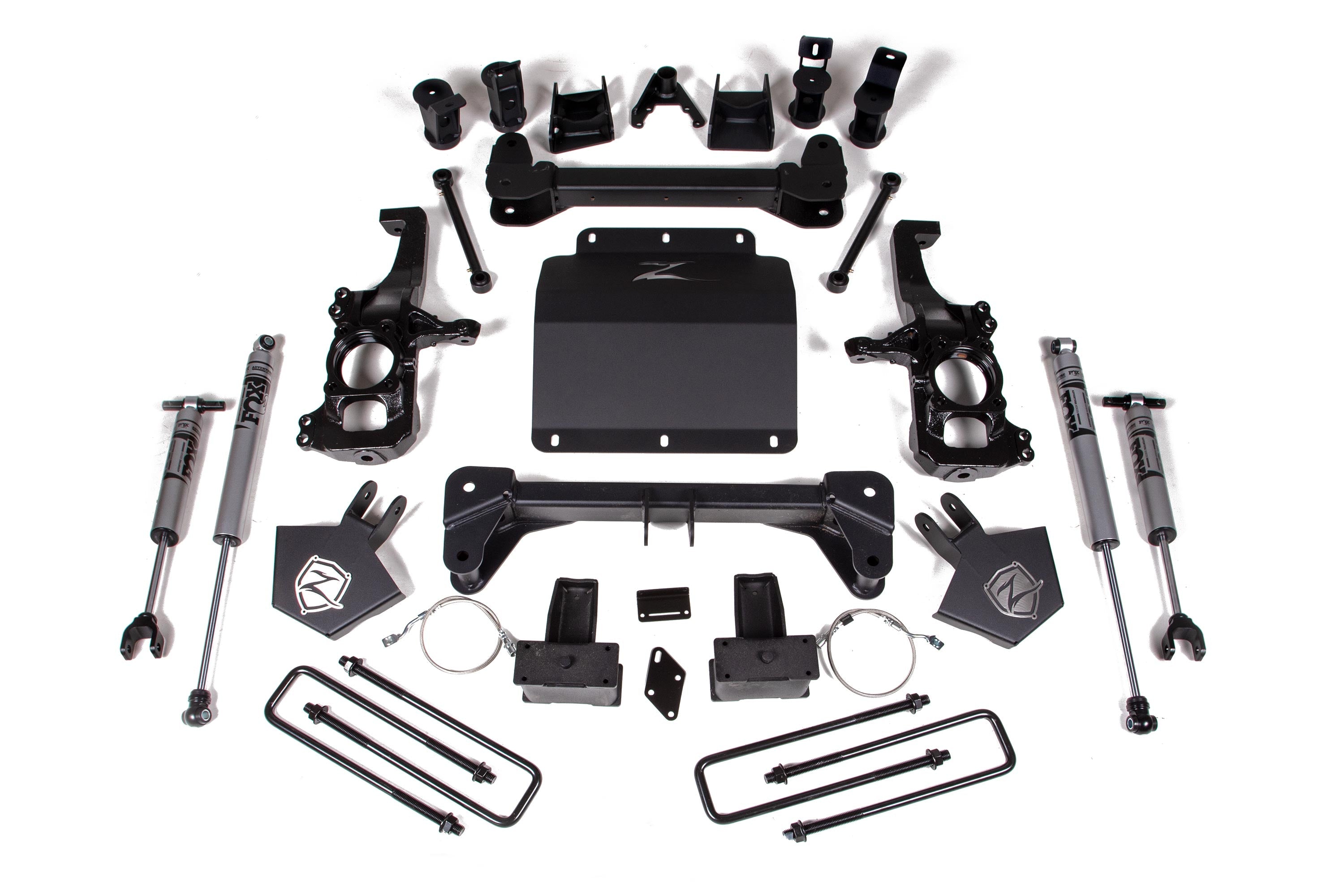 Zoneoffroad 2020-2025 Chevrolet Silverado GMC Sierra 2500HD 4WD With Factory Overload FOX 2.0 Adventure Series 5" Lift Kit ZONC50F
