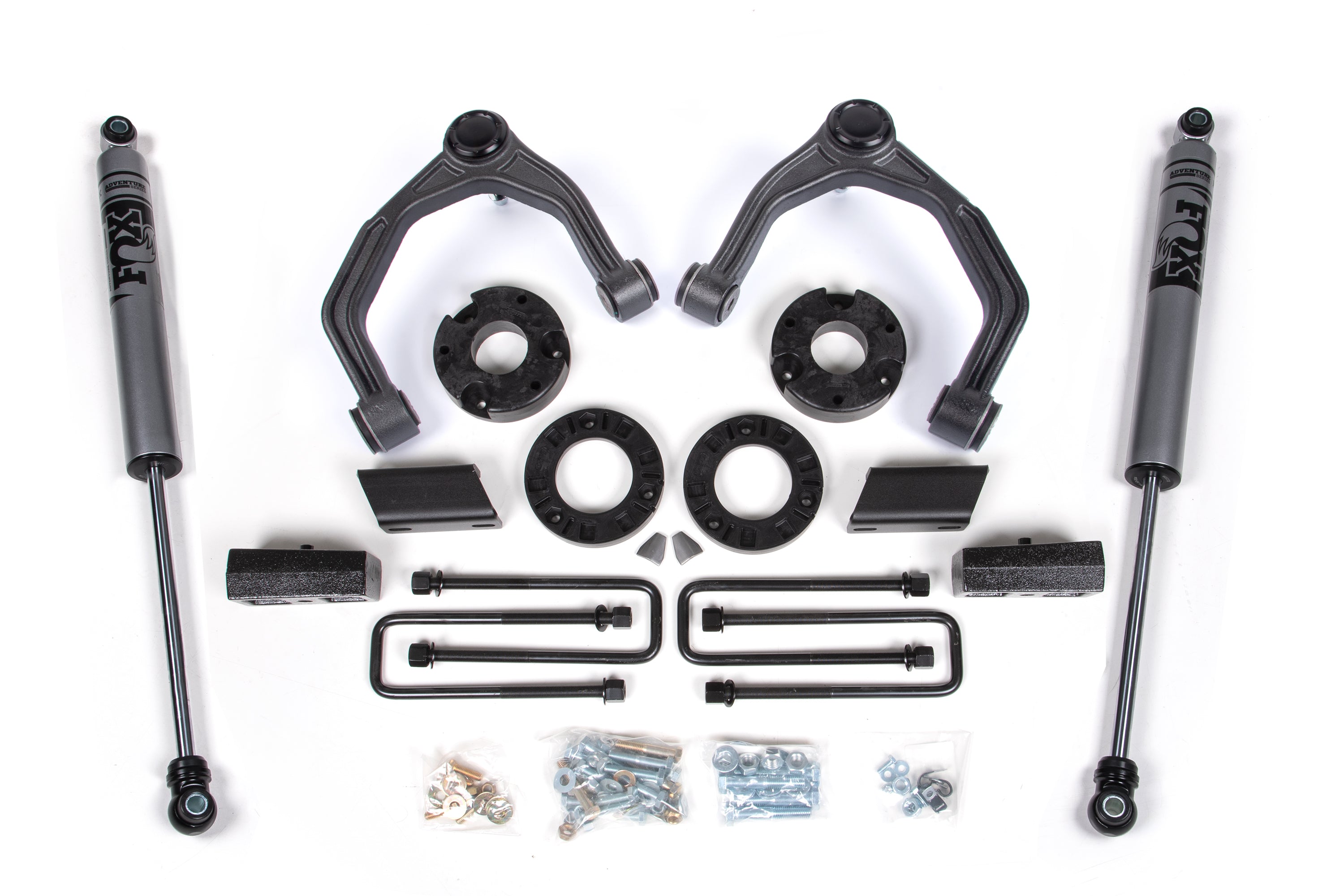 Zoneoffroad 2019-2024 Chevrolet Silverado GMC Sierra 1500 4WD FOX Adventure Series 3.5" Lift Kit ZONC47F