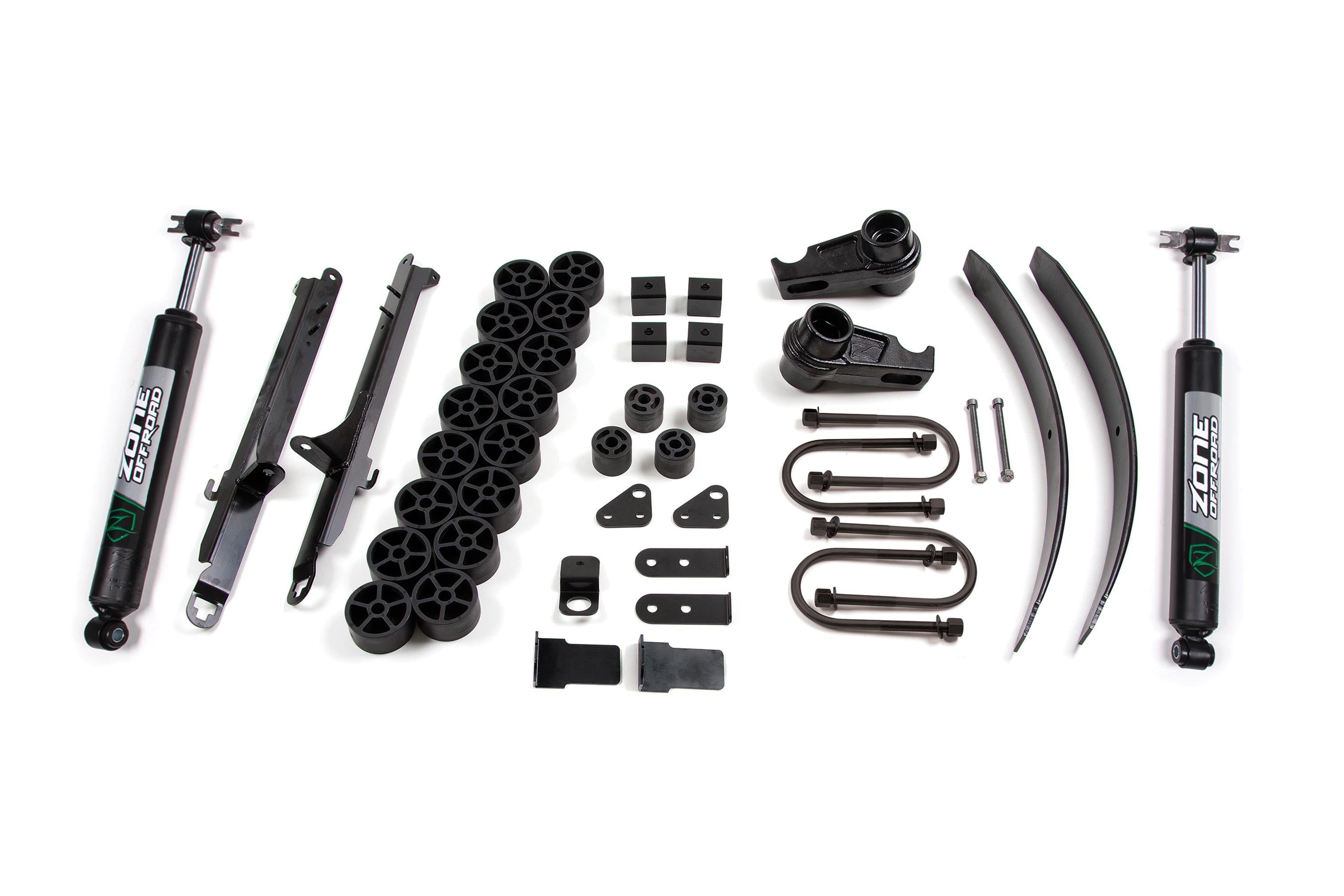 Zoneoffroad 2008-2012 Chevrolet Colorado GMC Canyon 4WD Nitro Shocks Series 3.5 Inch Combo Lift Kit ZONC55N