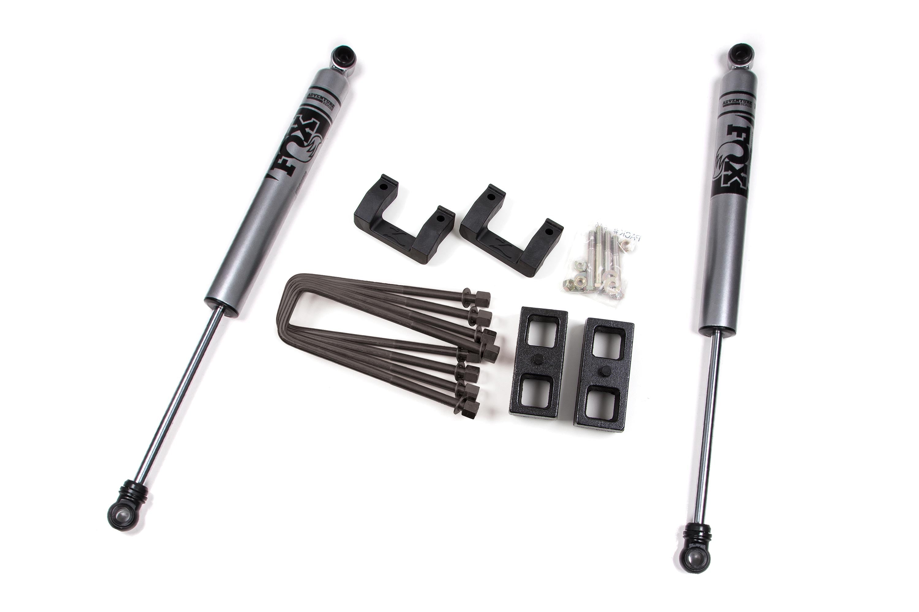 Zoneoffroad 2014-2018 Chevrolet Silverado GMC Sierra 1500 FOX Shocks Adventure Series 2" Lift Kit ZONC64F