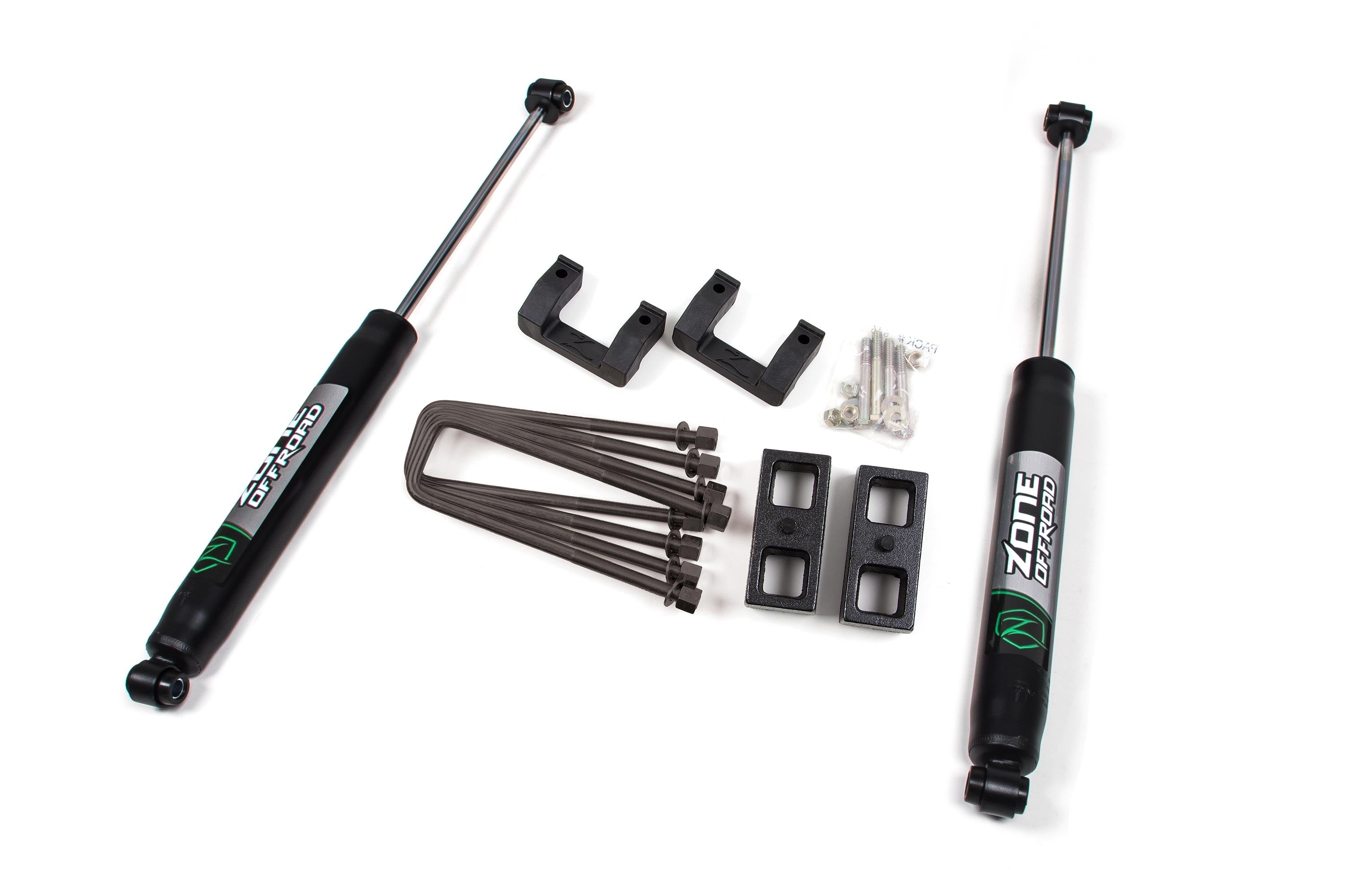 Zoneoffroad 2014-2018 Chevrolet Silverado 1500 GMC Sierra 1500 Nitro Shocks Series 2 Inch Lift Kit ZONC64N