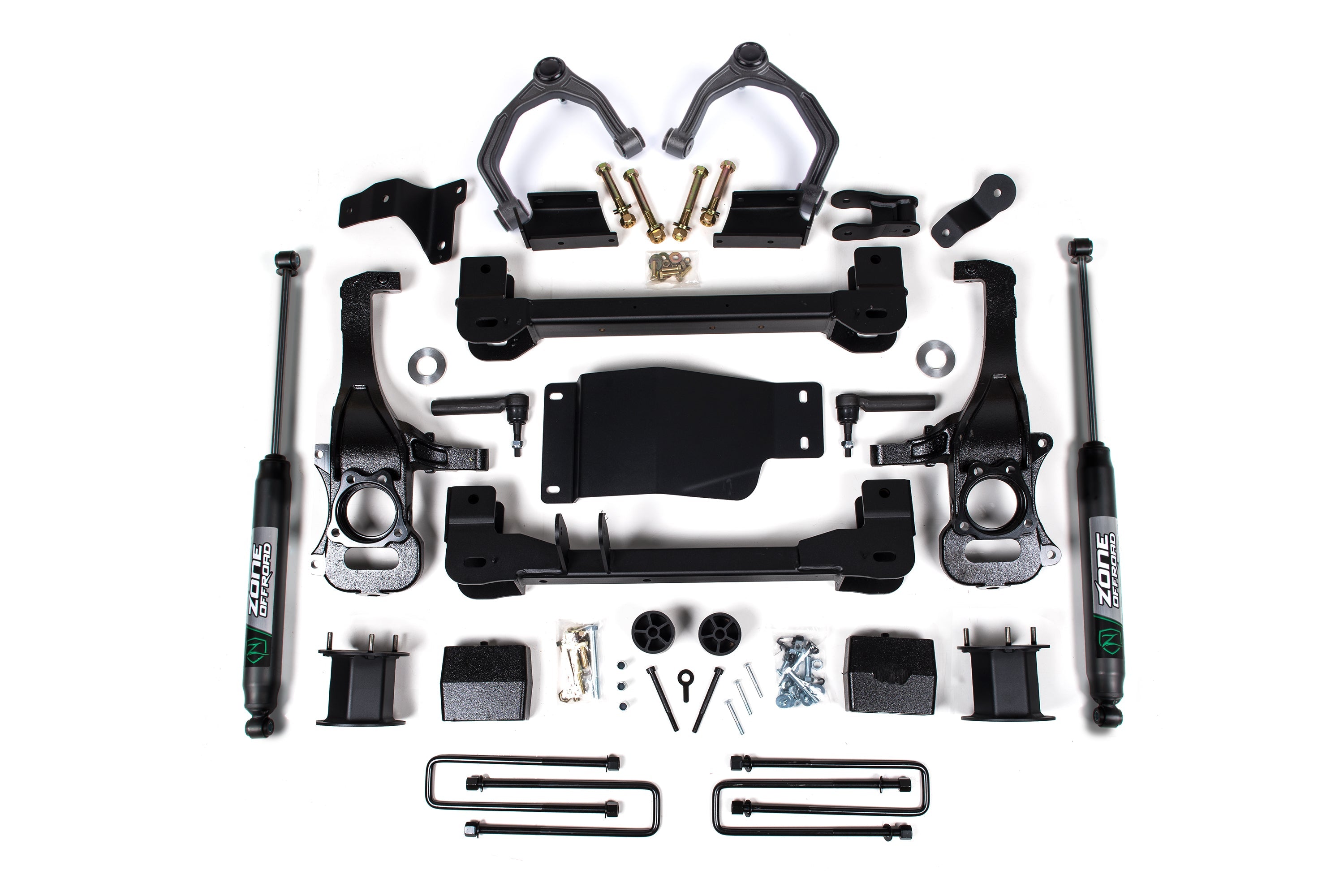 Zoneoffroad 2019-2024 Chevrolet Silverado 1500 Trail Boss GMC Sierra 1500 AT4 4WD Nitro Shocks Series 4 Inch Lift Kit ZONC69N