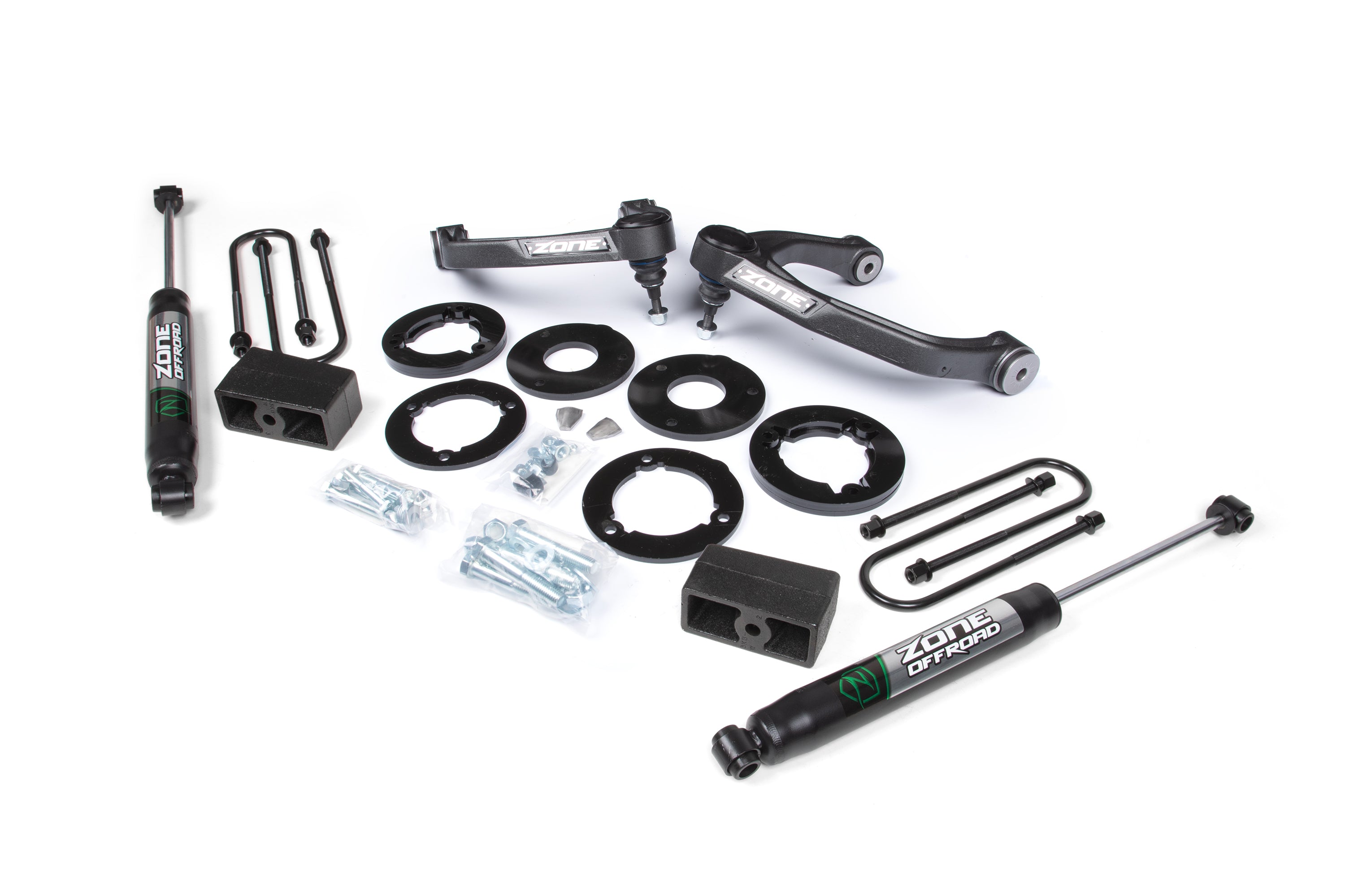 Zoneoffroad 2025-2026 Chevrolet Silverado GMC Sierra 1500 AT4 & Trail Boss 1.75 Inch Lift Kit Nitro Shocks ZONC75N
