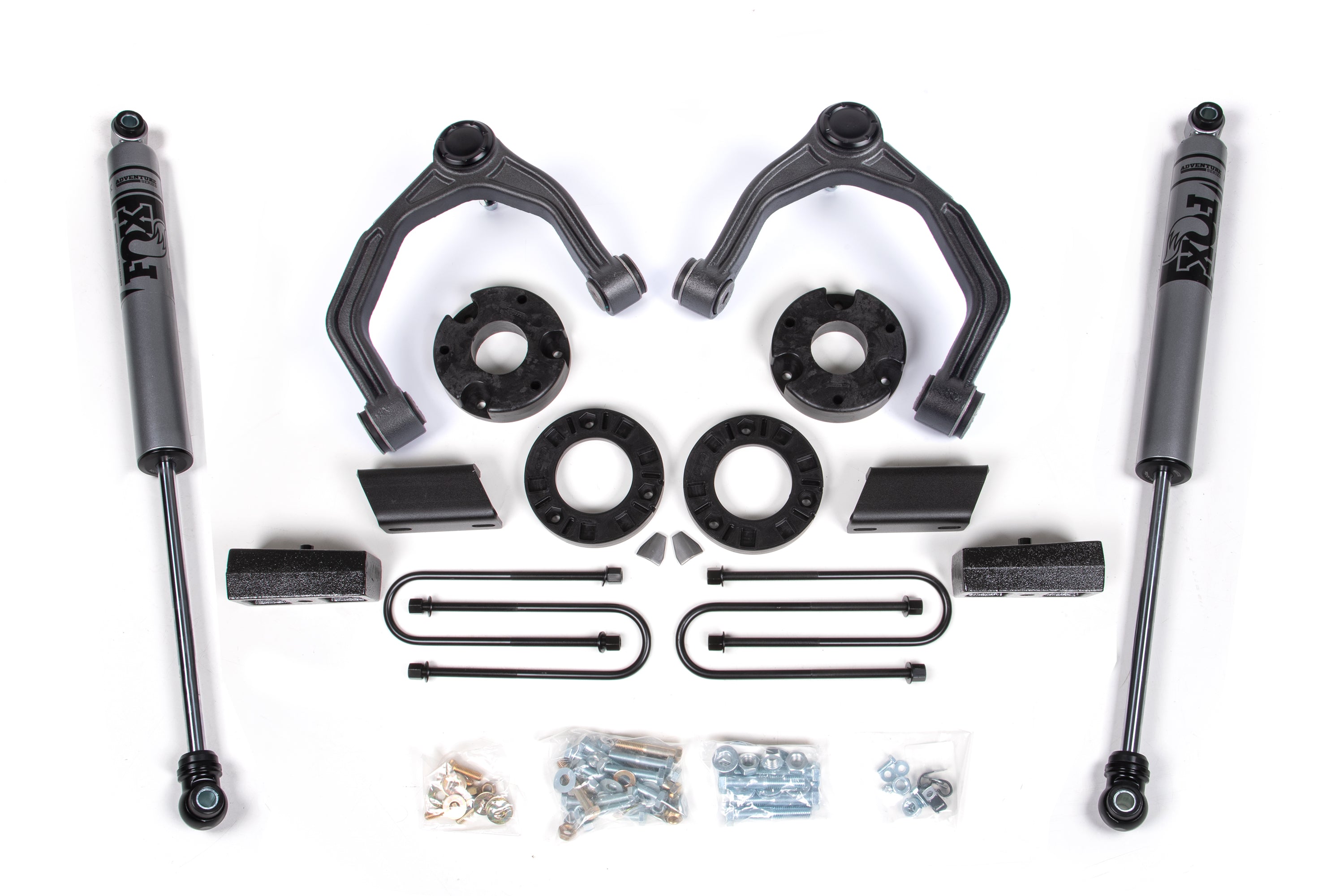 Zoneoffroad 2025-2026 Chevrolet Silverado GMC Sierra 1500 4WD 3.5 Inch Lift Kit Fox Shocks Adventure Series ZONC76F