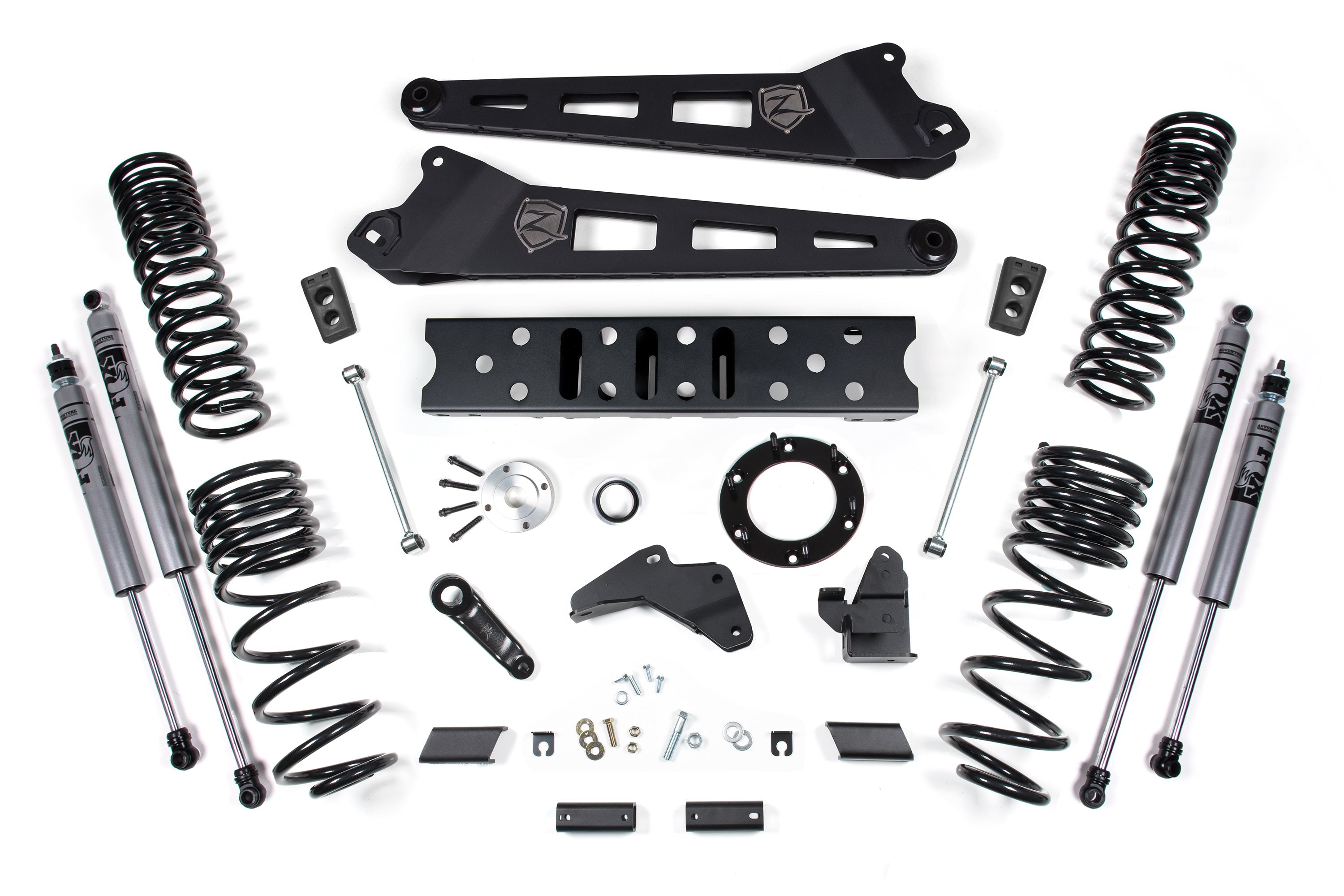 Zoneoffroad 2019-2024 Dodge Ram 2500 4WD Gas FOX 2.0 Adventure Series 5.5" Lift Kit With Radius Arm ZOND124F