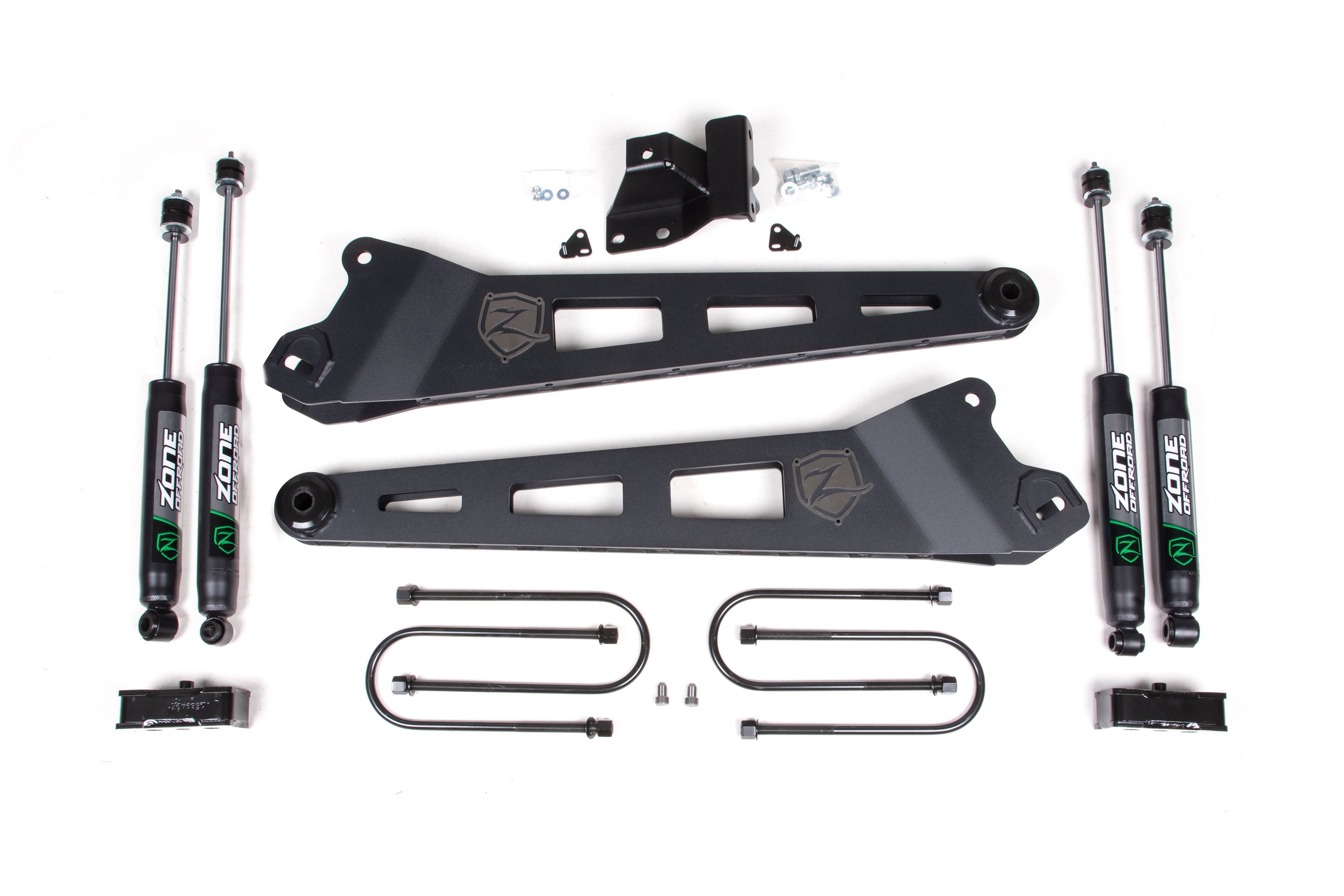 Zoneoffroad 2019-2024 Dodge Ram 3500 4WD Diesel Nitro Shocks Series 3 Inch Lift Kit With Radius Arm ZOND143N