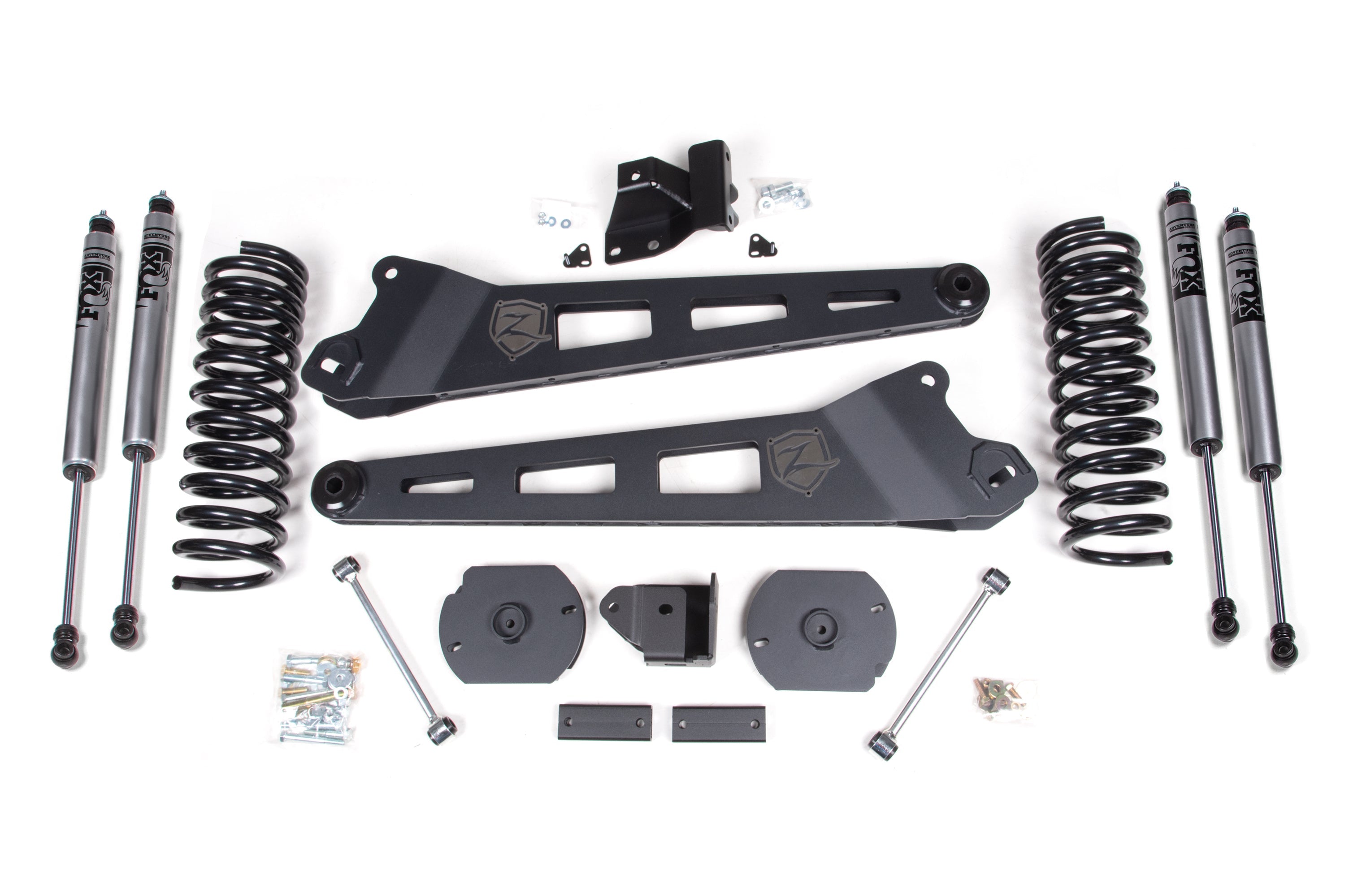 Zoneoffroad 2019-2024 Dodge Ram 2500 4WD Diesel FOX 2.0 Adventure Series 3" Lift Kit With Radius Arm ZOND144F