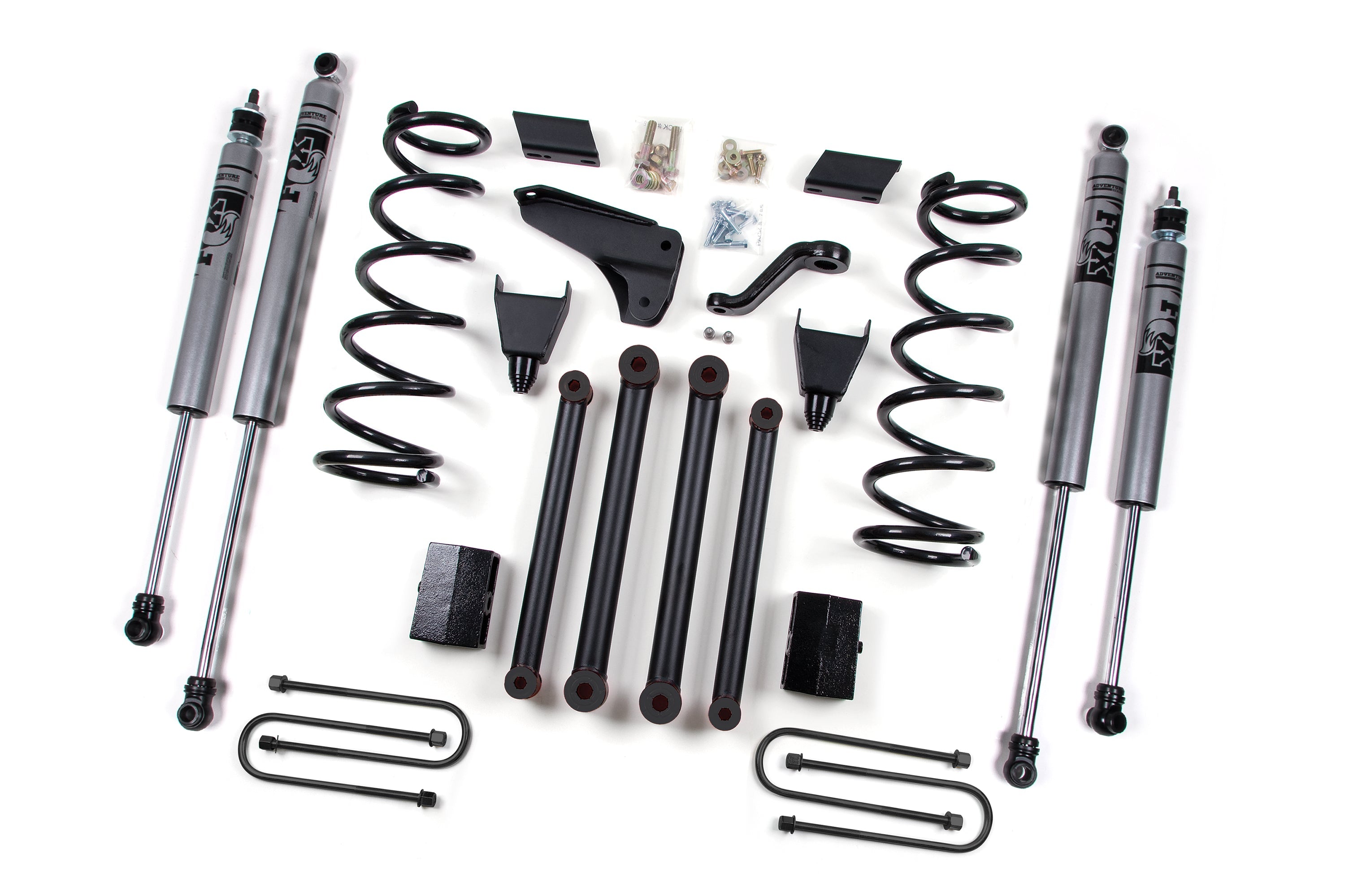 Zoneoffroad 2010-2013 Dodge Ram 2500 3500 4WD 3-1/2 Inch Axle FOX Shock 2.0 Adventure Series 5" Lift Kit ZOND16F