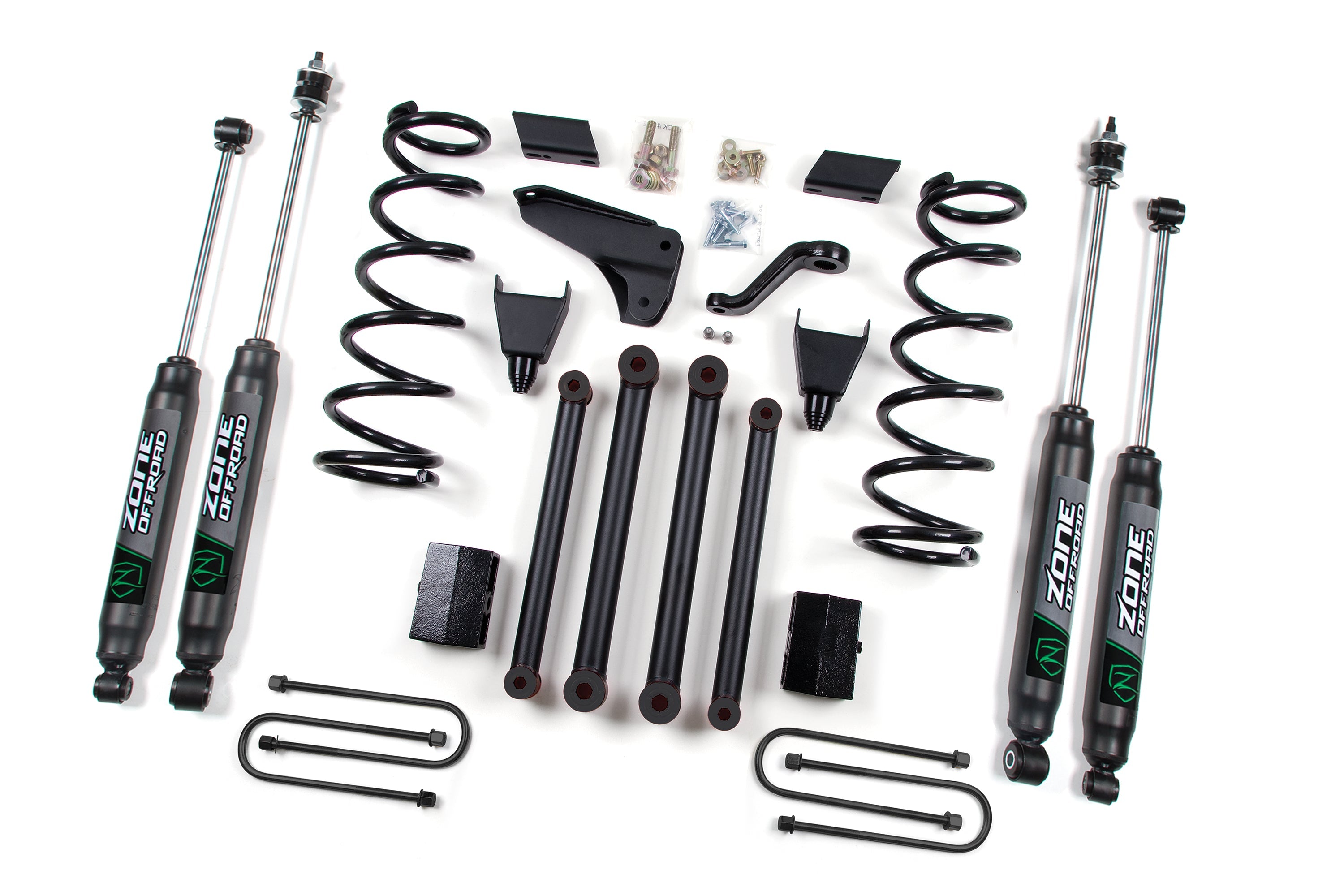 Zoneoffroad 2010-2013 Dodge Ram 2500 Power Wagon 4WD Gas Nitro Shocks Series 3 Inch Lift Kit ZOND131N