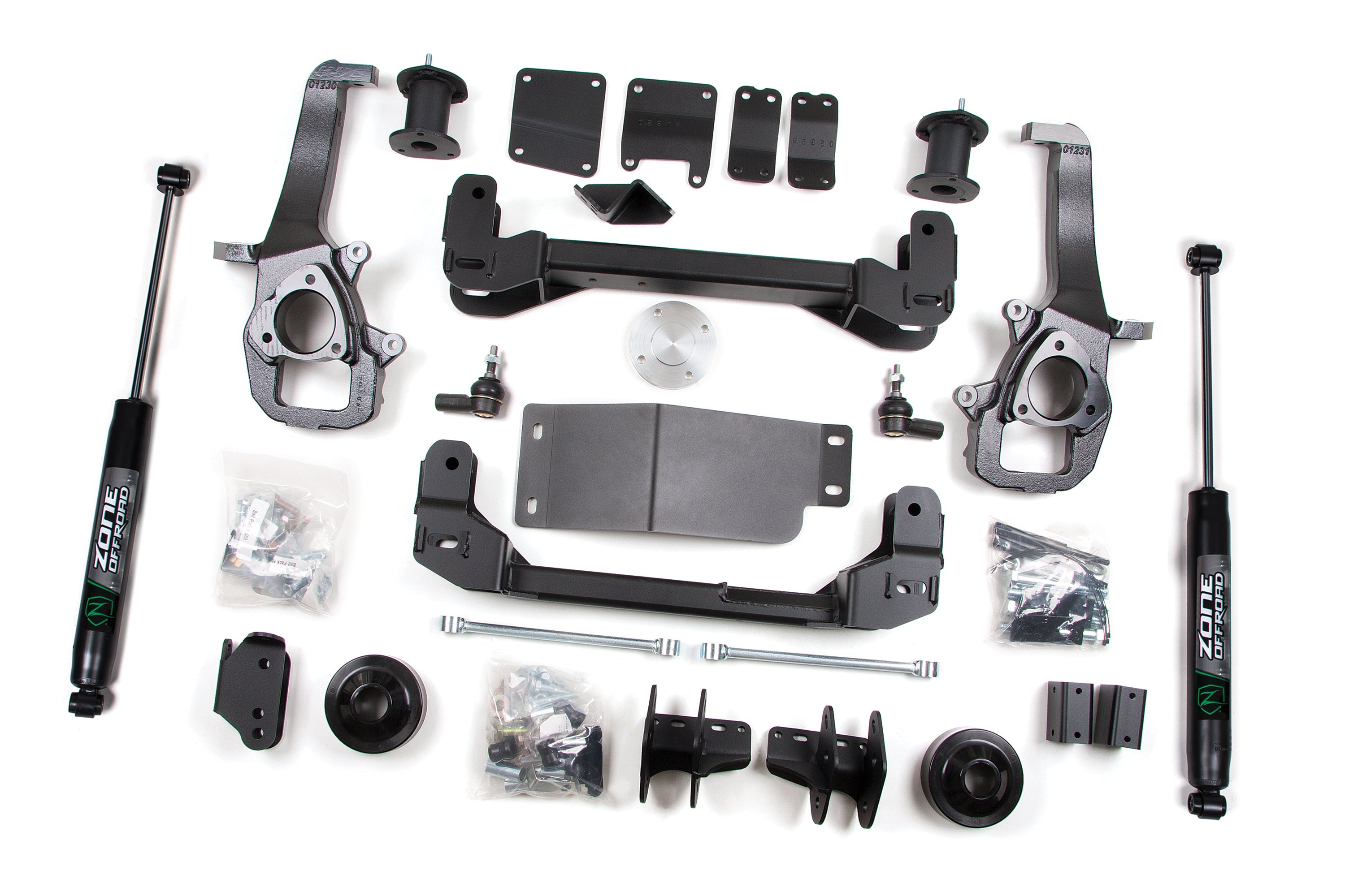 Zoneoffroad 2012 Dodge Ram 1500 4WD 2In Coil Spacer Nitro Shocks Series 4 Inch Lift Kit ZOND20N