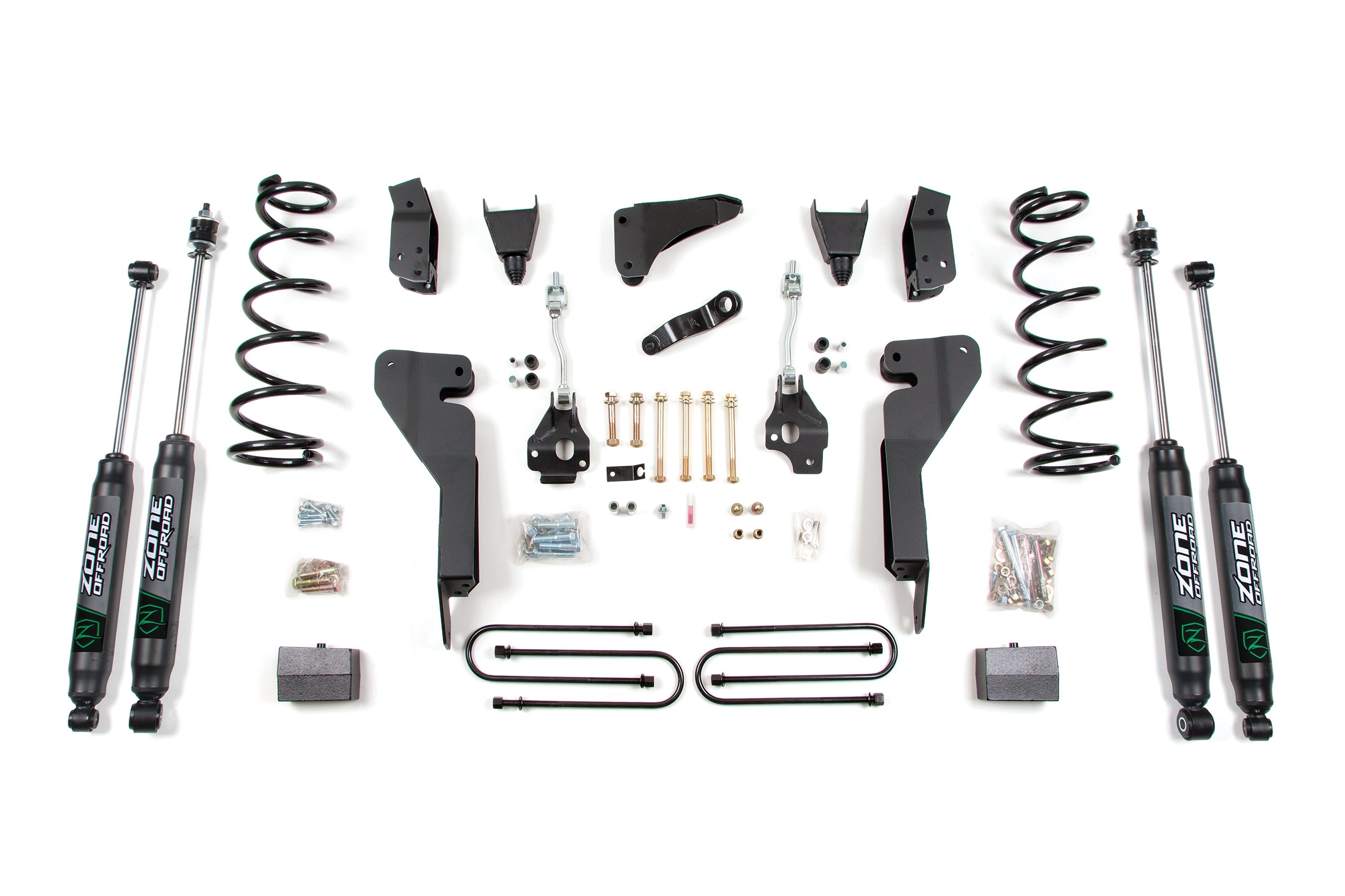 Zoneoffroad 2008 Dodge Ram 2500 Power Wagon 4WD Nitro Shocks Series 4 Inch Lift Kit ZOND133N