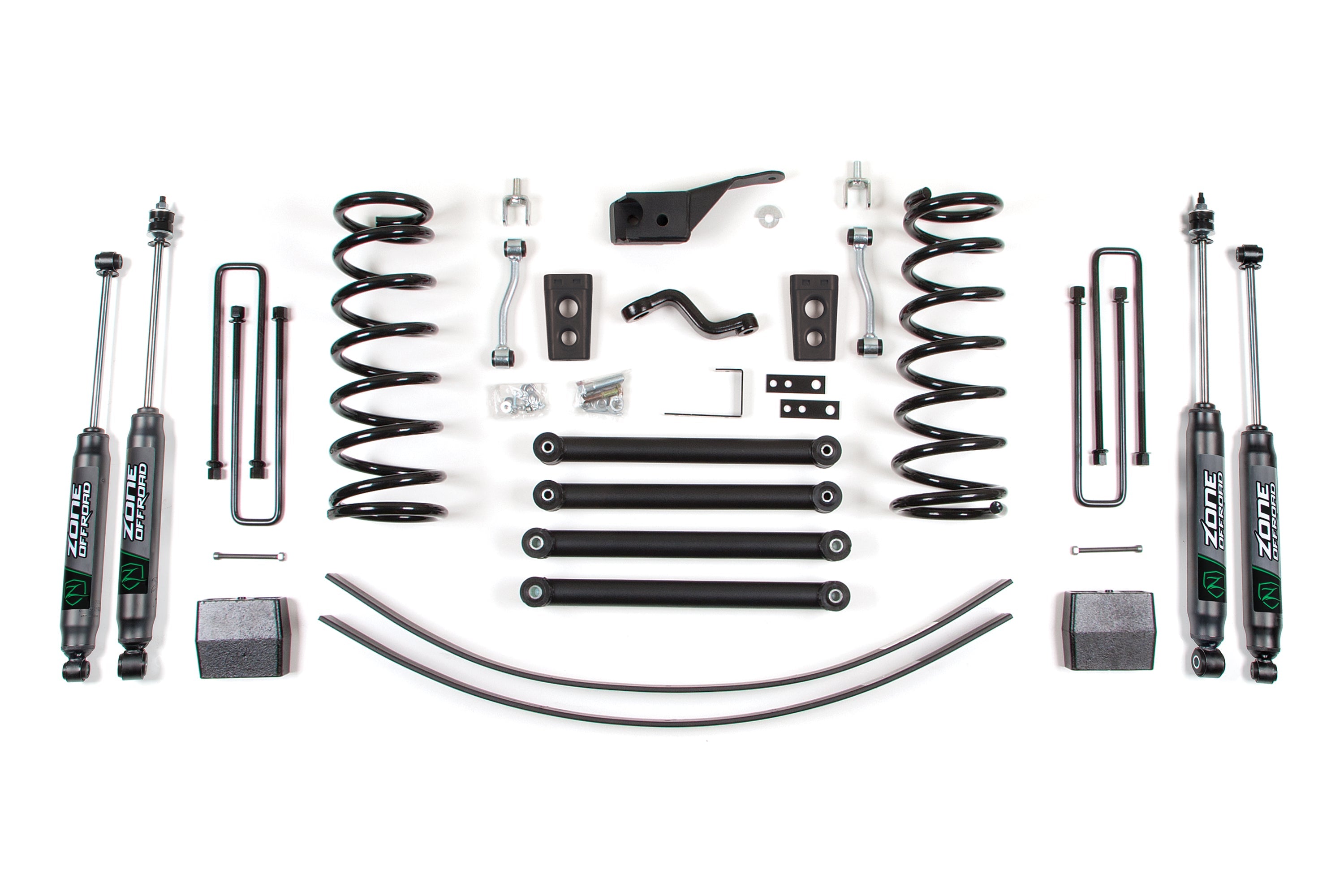 Zoneoffroad 2001 Dodge Ram 1500 4WD 5 Inch Lift Kit Nitro Shocks ZOND145N