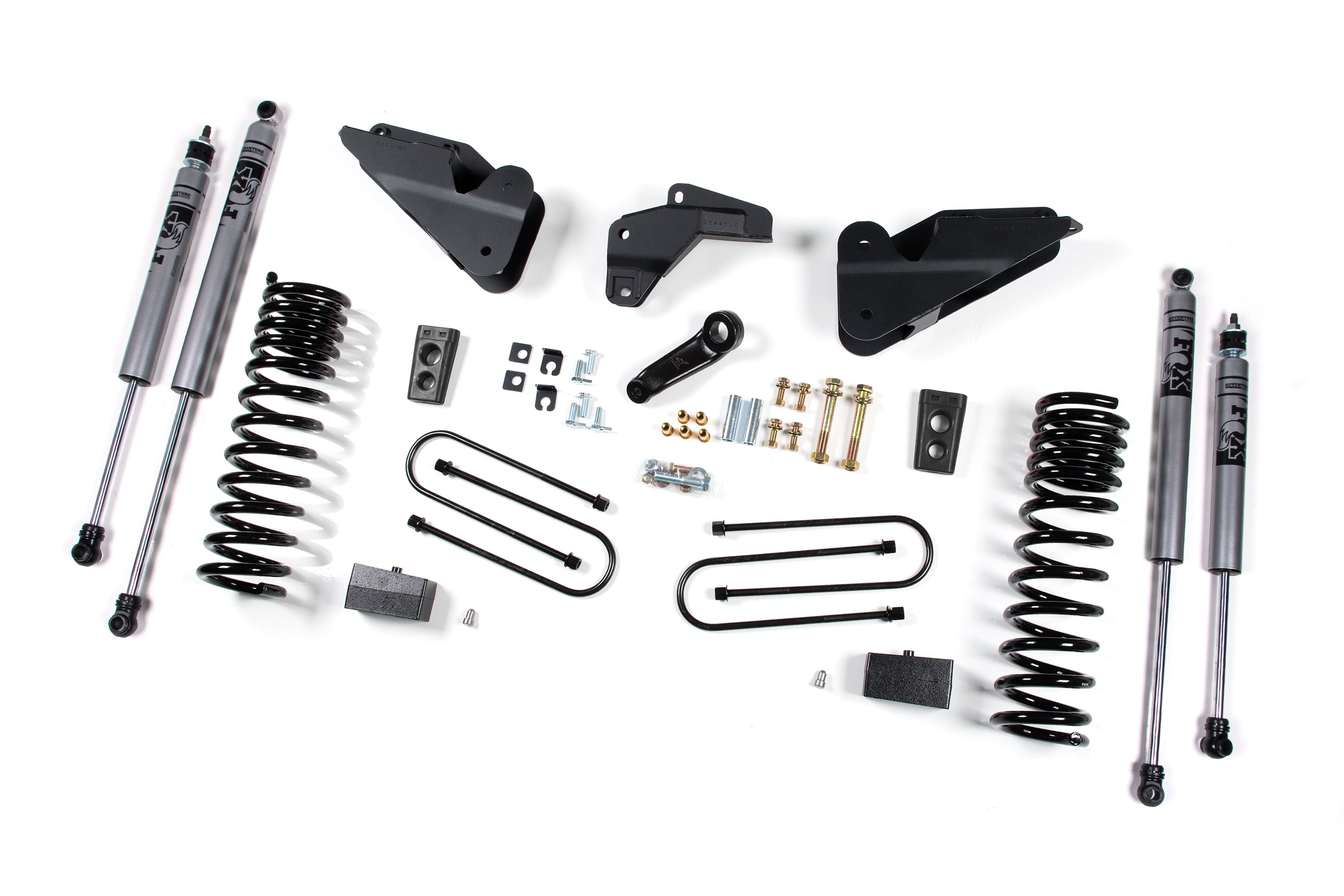 Zoneoffroad 2013-2018 Dodge Ram 3500 4WD Gas 3In Block Kit FOX Shock 2.0 Adventure Series 4" Lift Kit ZOND64F