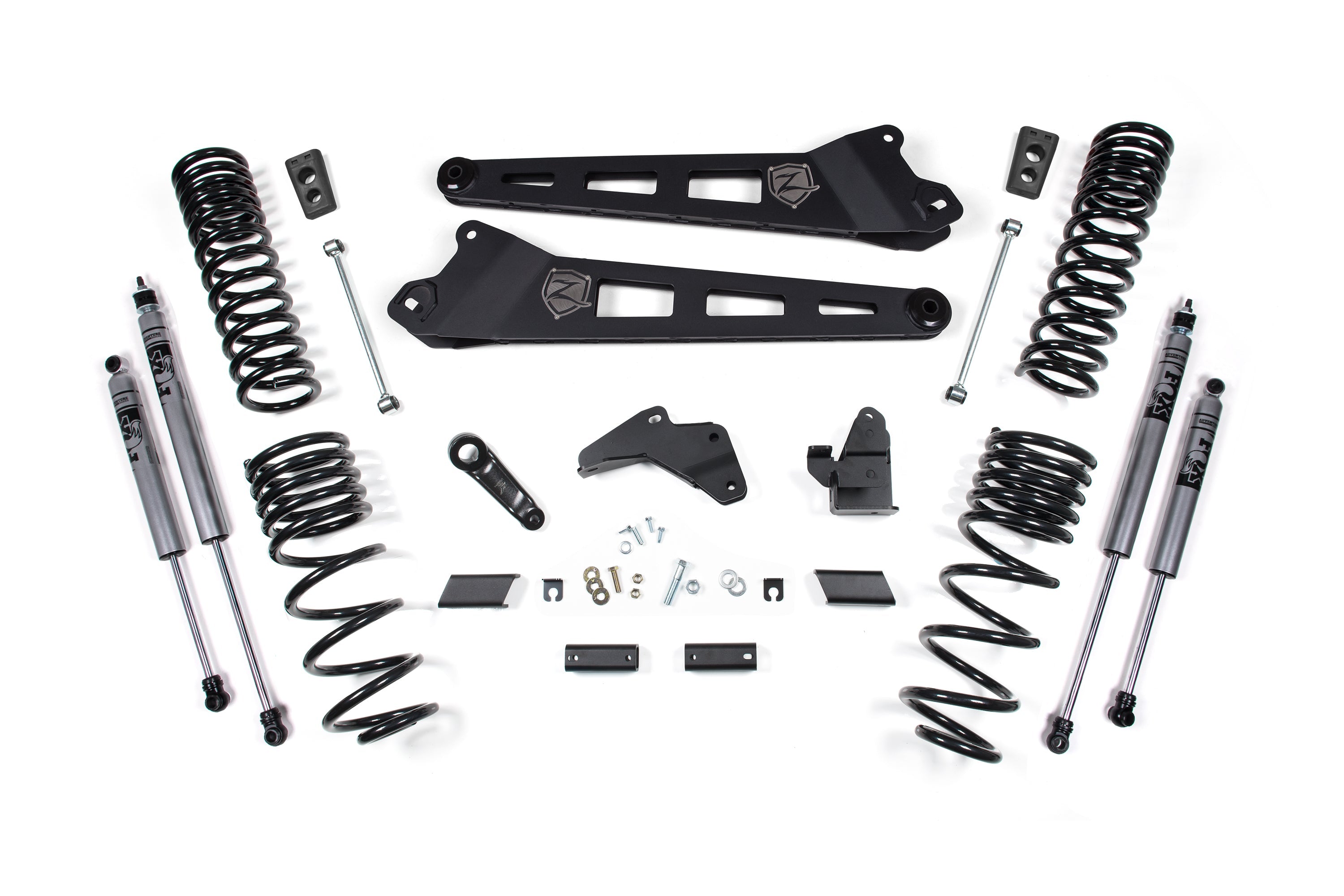Zoneoffroad 2014-2018 Dodge Ram 2500 4WD Gas FOX 2.0 Adventure Series 5.5" Lift Kit With Radius Arm ZOND69F
