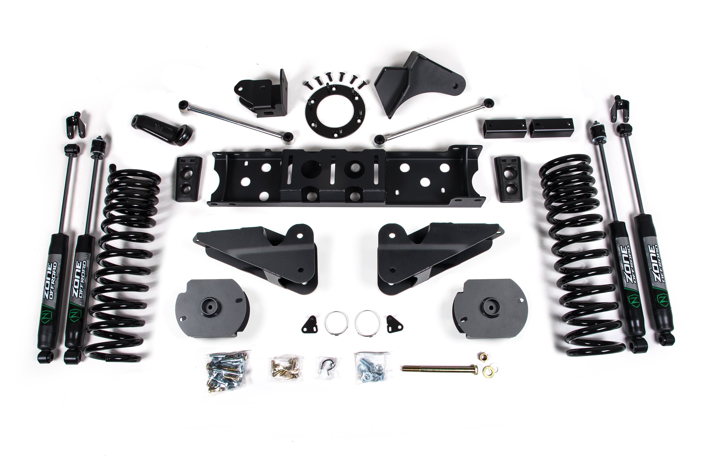 Zoneoffroad 2019-2025 Dodge Ram 2500 4WD Gas Nitro Shocks Series 4 Inch Lift Kit ZOND77N