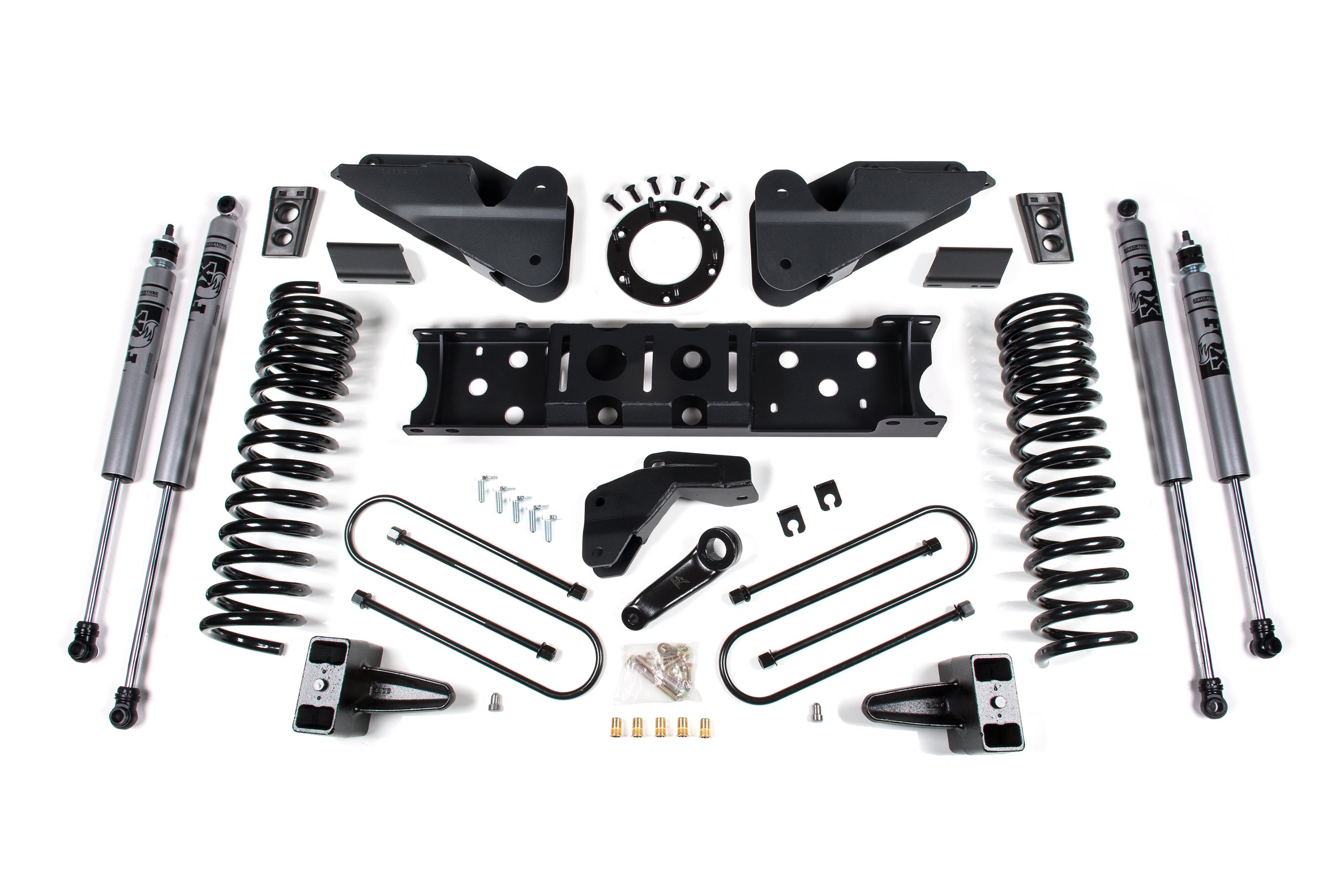 Zoneoffroad 2019-2024 Dodge Ram 3500 4WD Gas 5 Inch Block Kit With Overload FOX 2.0 Adventure Series 5.5" Lift Kit ZOND120F