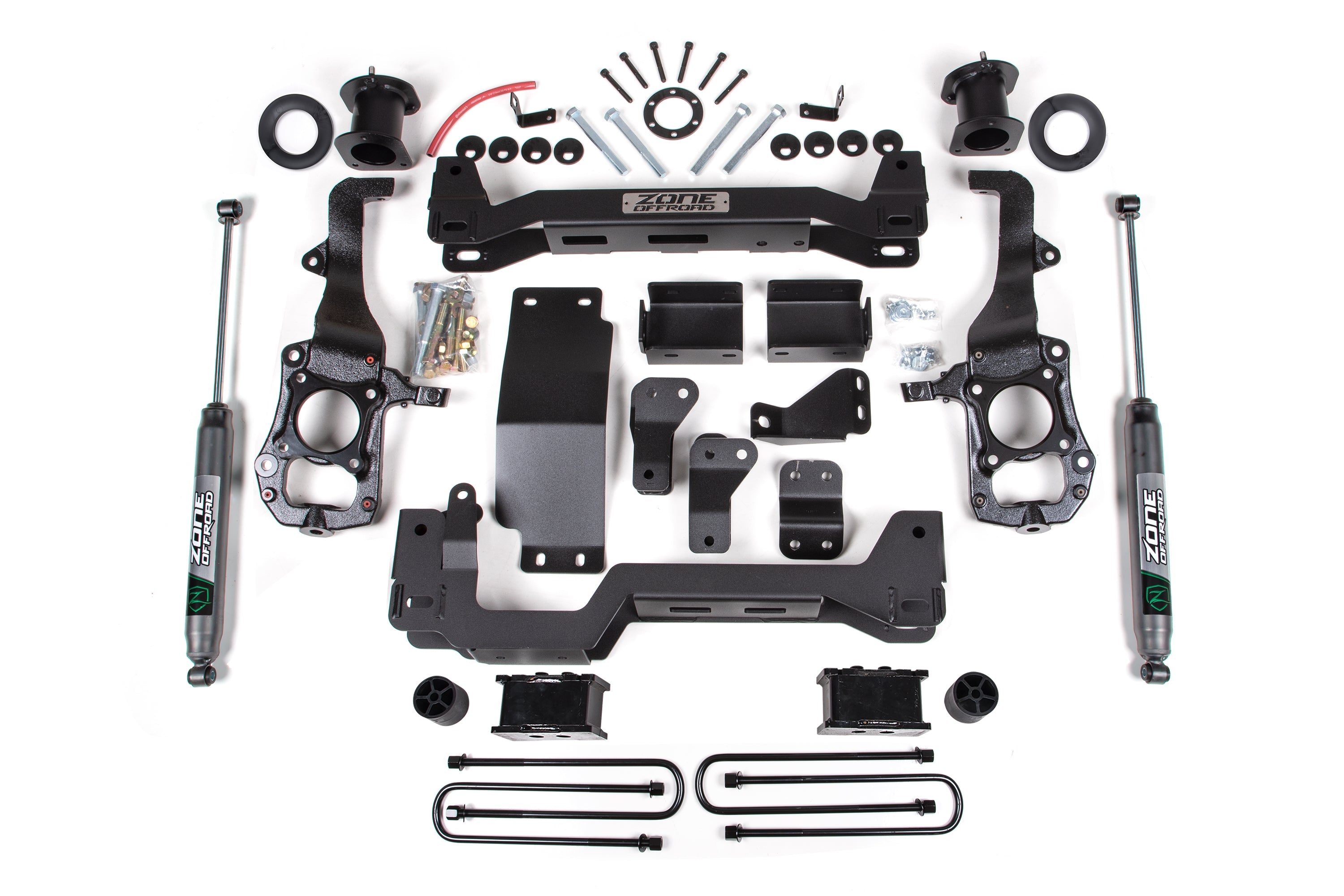 Zoneoffroad 2021-2025 Ford F-150 Tremor 4WD 4 Inch Lift Kit Nitro Shocks ZONF107N