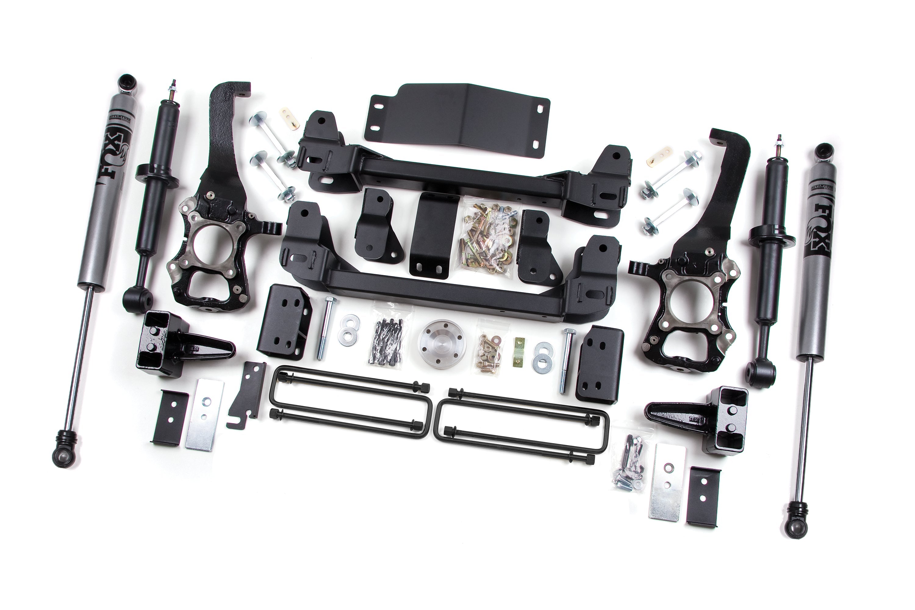 Zoneoffroad 2009-2013 Ford F150 4WD 5In Block Kit FOX Shock Adventure Series 6" Lift Kit ZONF10F